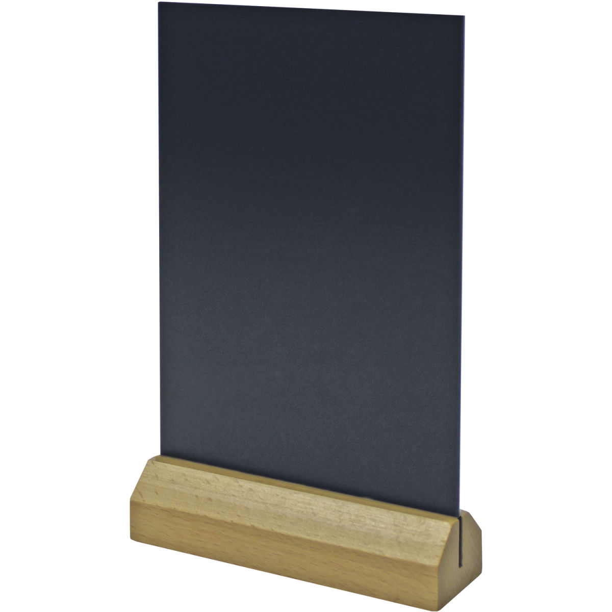 Schneider Tischaufsteller Materialmix 13.8x19 cm (BxH); schwarz; rechteckig