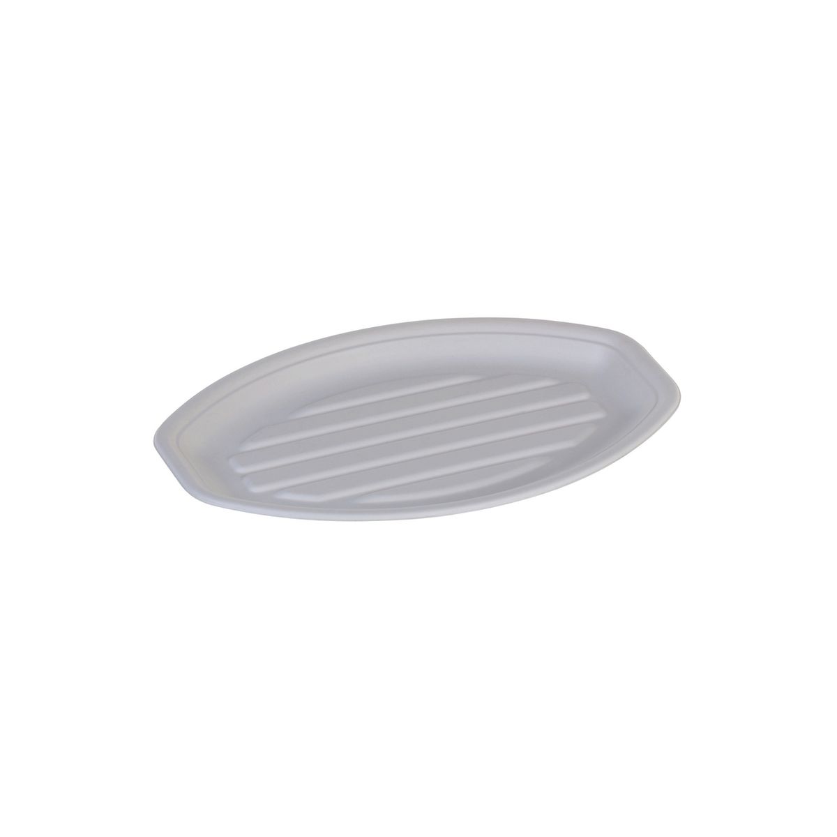 naturesse Platte klein Zuckerrohr 23.5 cm (B); weiß; 200 Stück / Pack