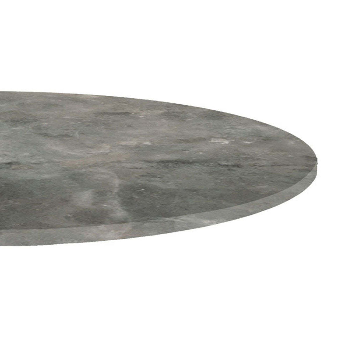 Piano tavolo rotondo, decoro in marmo RestooTab; 70x70 cm (LxL); grigio/blu; rotonda