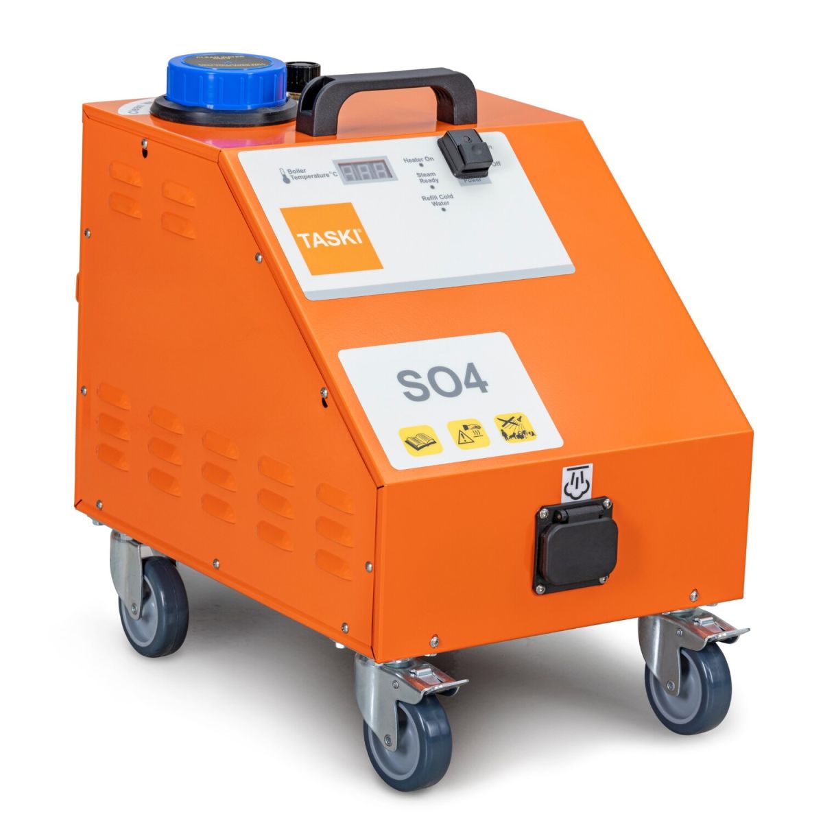 Diversey TASKI Steam SO4 - Dampfreiniger mit 4,5 bar Dampfdruck, Dampfreiniger, mit 4,5 bar Dampfdruck orange/grau