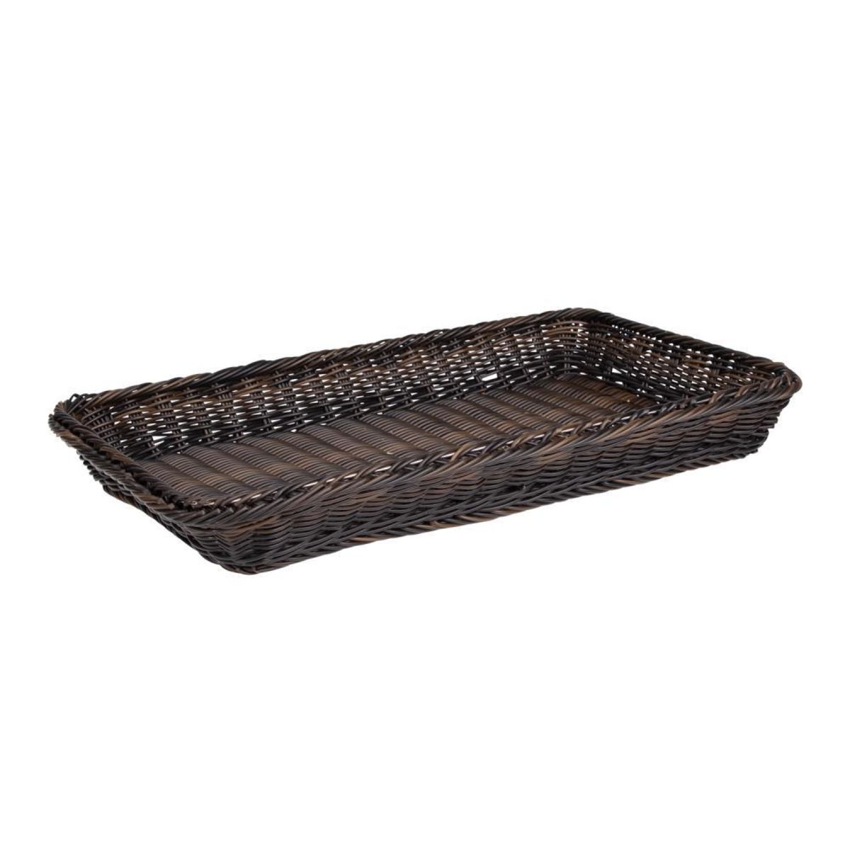 APS GN 1/1 Korb GN-LINE, Polypropylen GN 1/1, 53x32.5x6.5 cm (LxBxH); schwarz; rechteckig