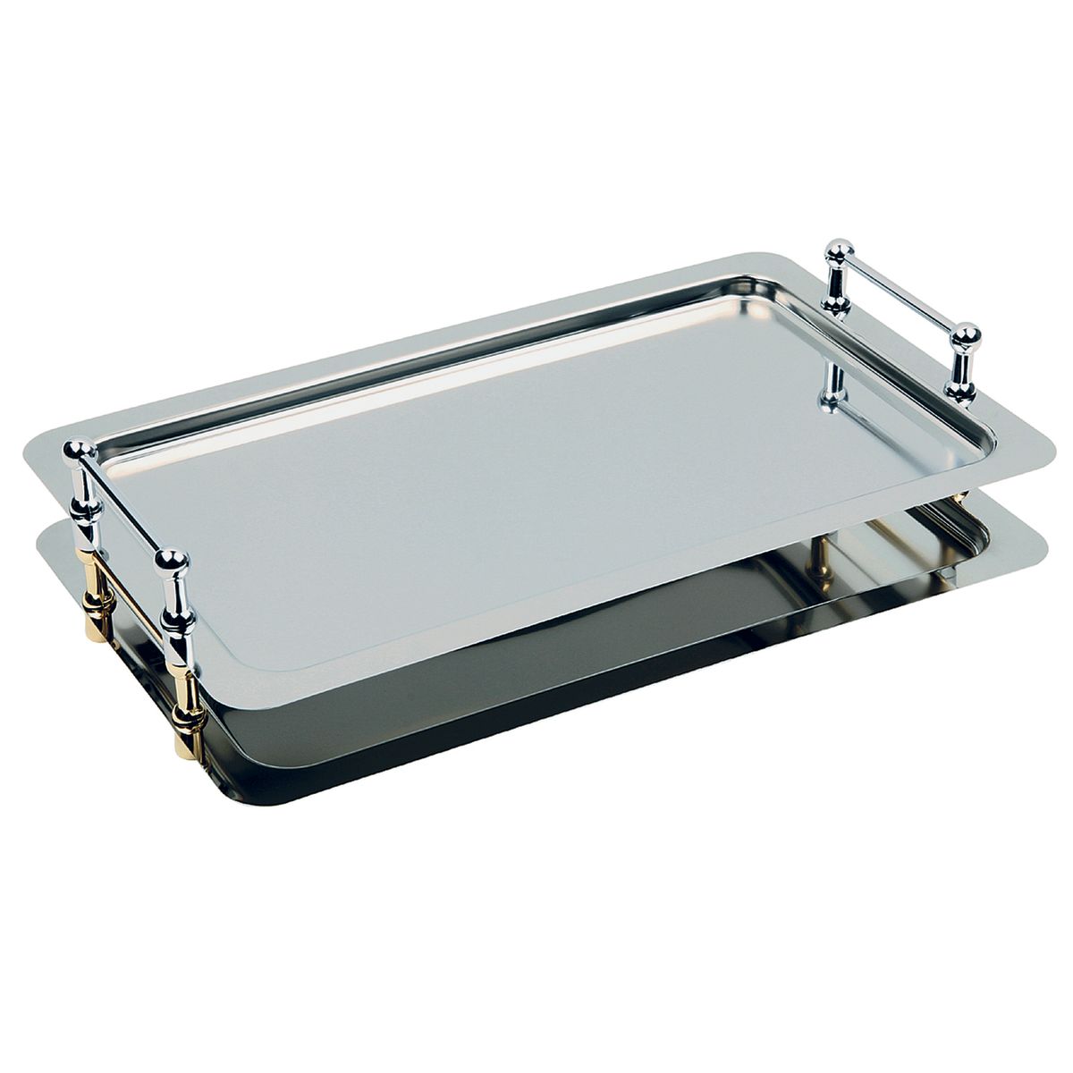 APS GN 1/1 System-Tablett BUFFET STAR, 18/0 Edelstahl 53x32.5x6.5 cm (LxBxH); silber; rechteckig