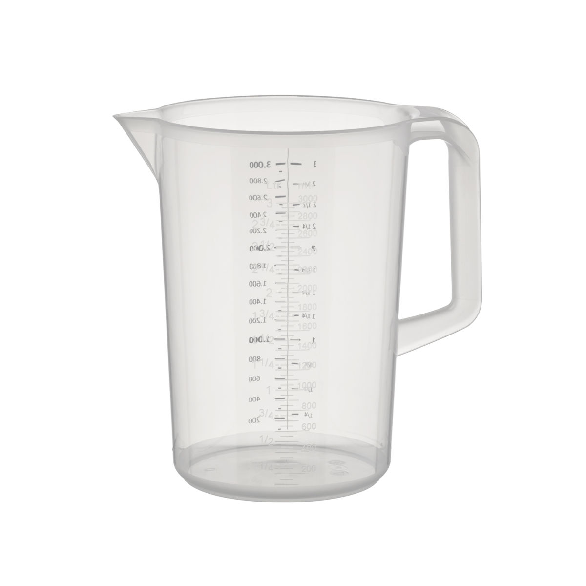 APS Messbecher PRO, Polypropylen; 3000 ml, 17x23.5 cm (ØxH); transparent; rund