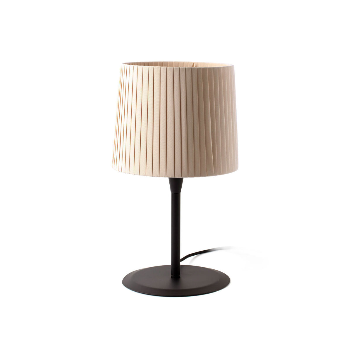 FARO Barcelona SAMBA Tischleuchte schwarz/beige geklebt 48.5 cm (H); schwarz