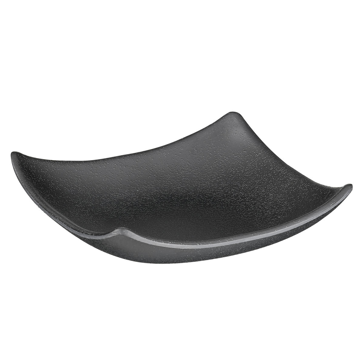 APS Schale ZEN, Melamin, flach 60 ml, 10.5x10.5x3 cm (LxBxH); schwarz; quadratisch