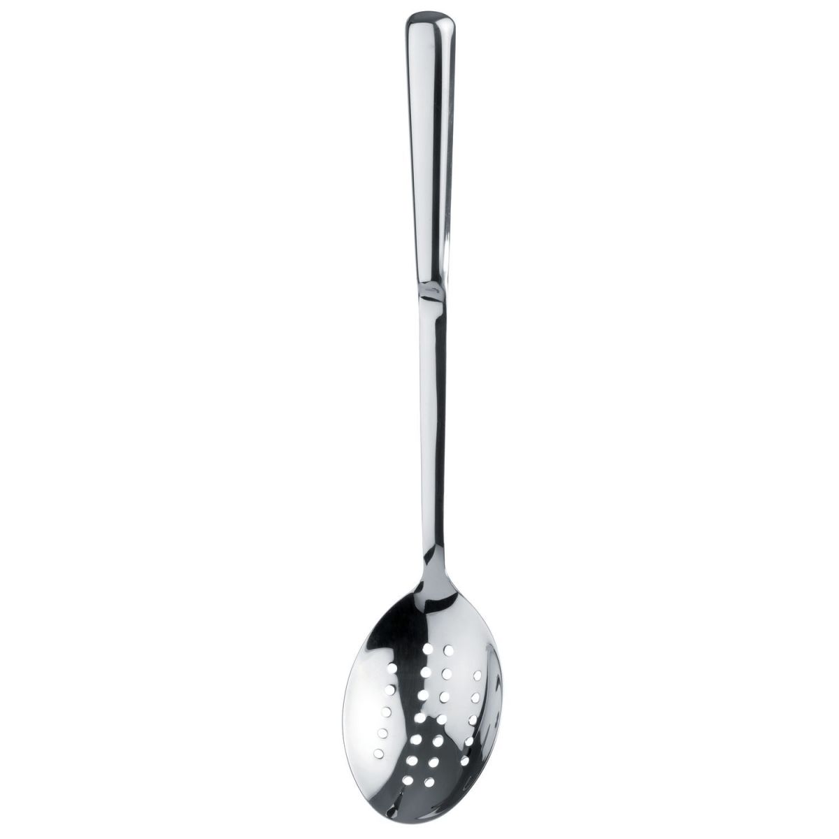 APS Servierlöffel SOLID, perforiert, Edelstahl hochglanzpoliert 32 cm (L); silber