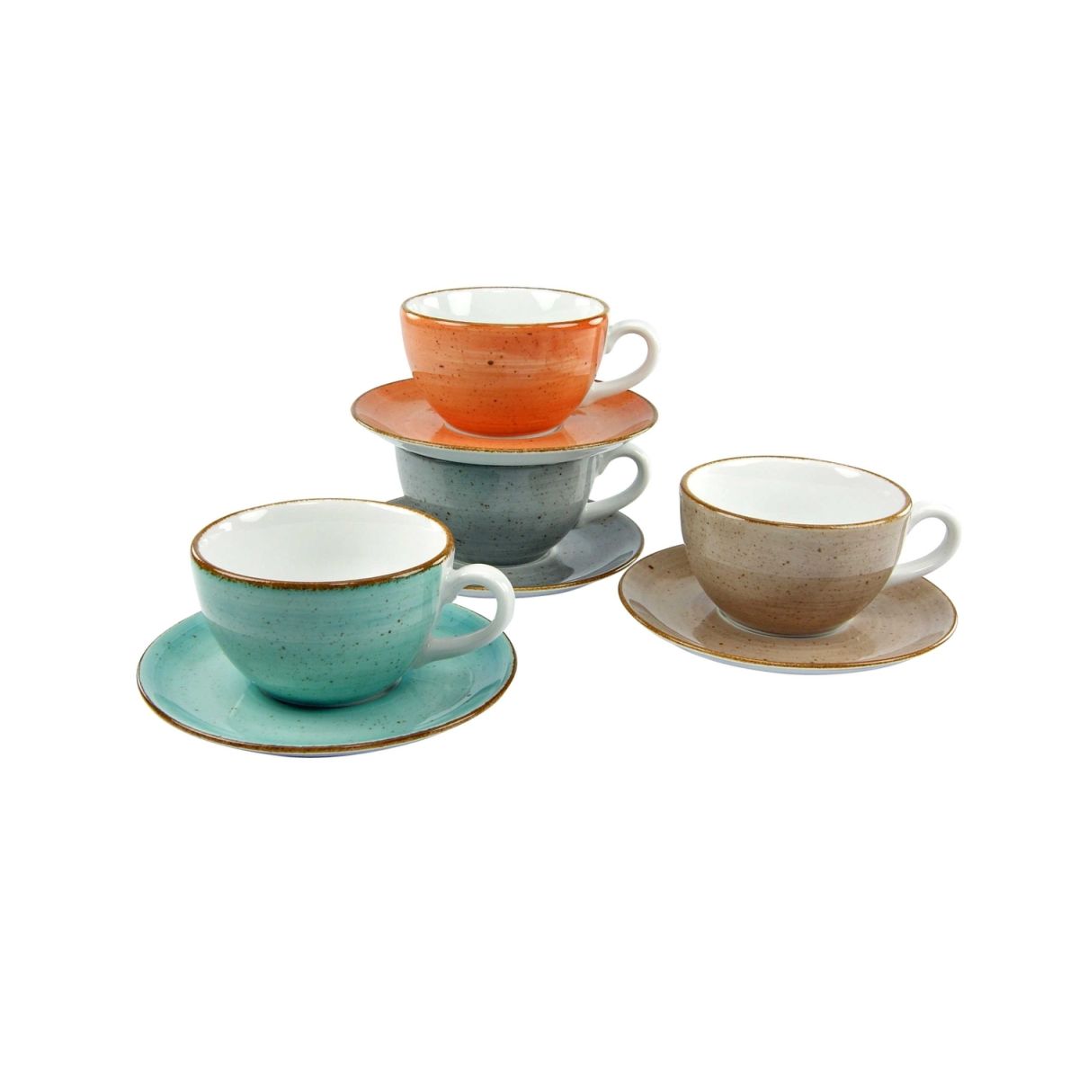 CreaTable Vintage Nature - Cappuccino-Set 8-tlg mehrfarbig