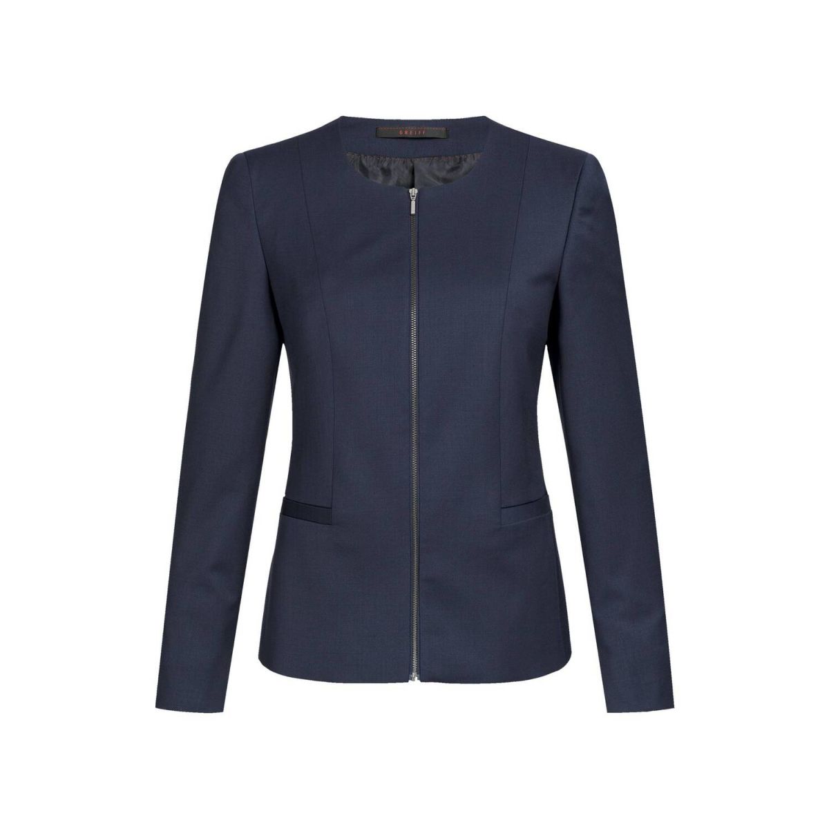 GREIFF Damen-Blazer RF Modern 37.5 Rundhalsausschnitt Kleidergröße 54; dunkelblau