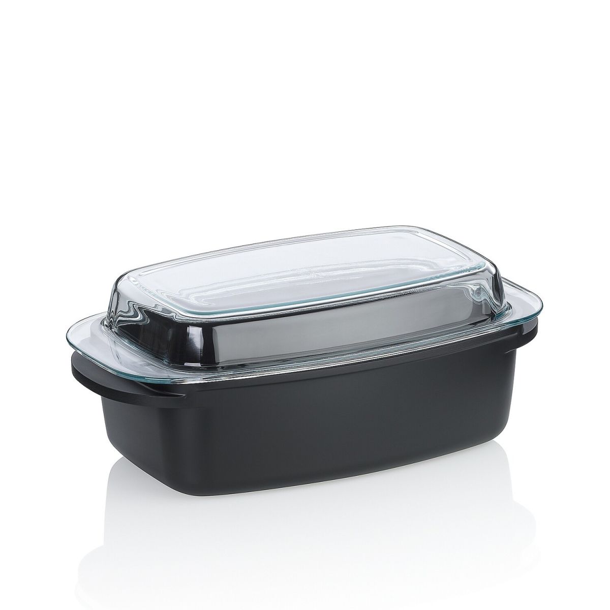 kela Rechteckbräter Atura Aluguss 40x22.5x16 cm (LxBxH); schwarz; rechteckig