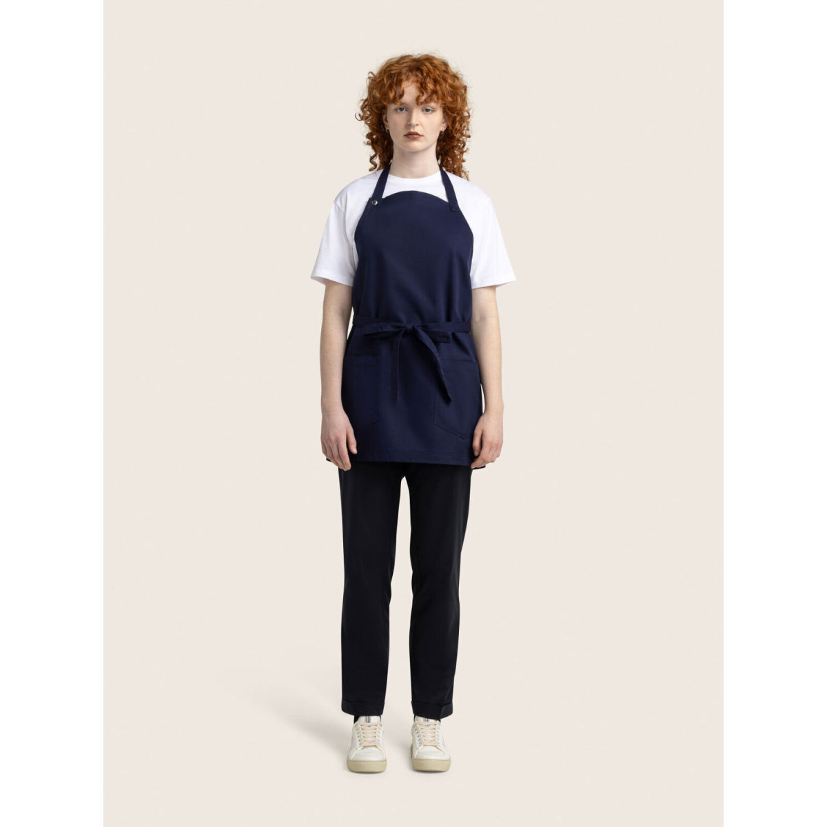 KAYA&KATO CO Latzschürze kurz TUNA; Kleidergröße universal, 70x80 cm (LxB); navy