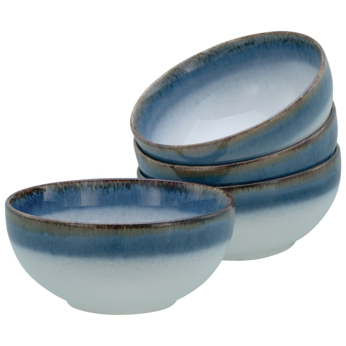 CreaTable Cascade - Buddha Bowl 4-tlg 900 ml, 17.5x8.5 cm (ØxH); blau; rund; 4 Stück / Pack