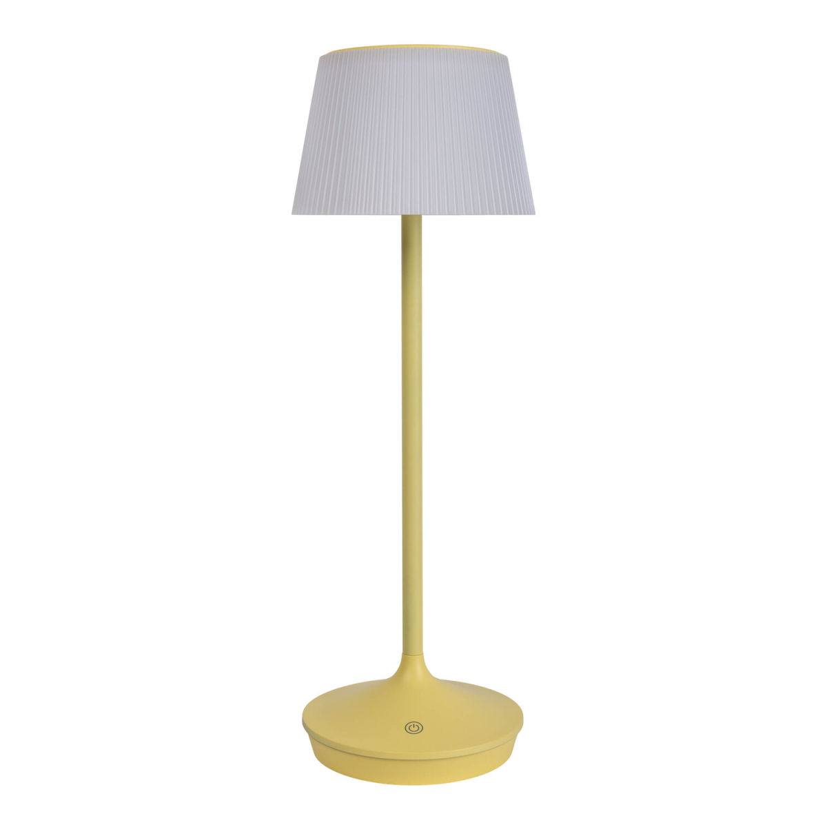 NÄVE Leuchten Solar-/ Akkutischleuchte EMMI 13x13x13x38 cm (LxBxØxH); gelb