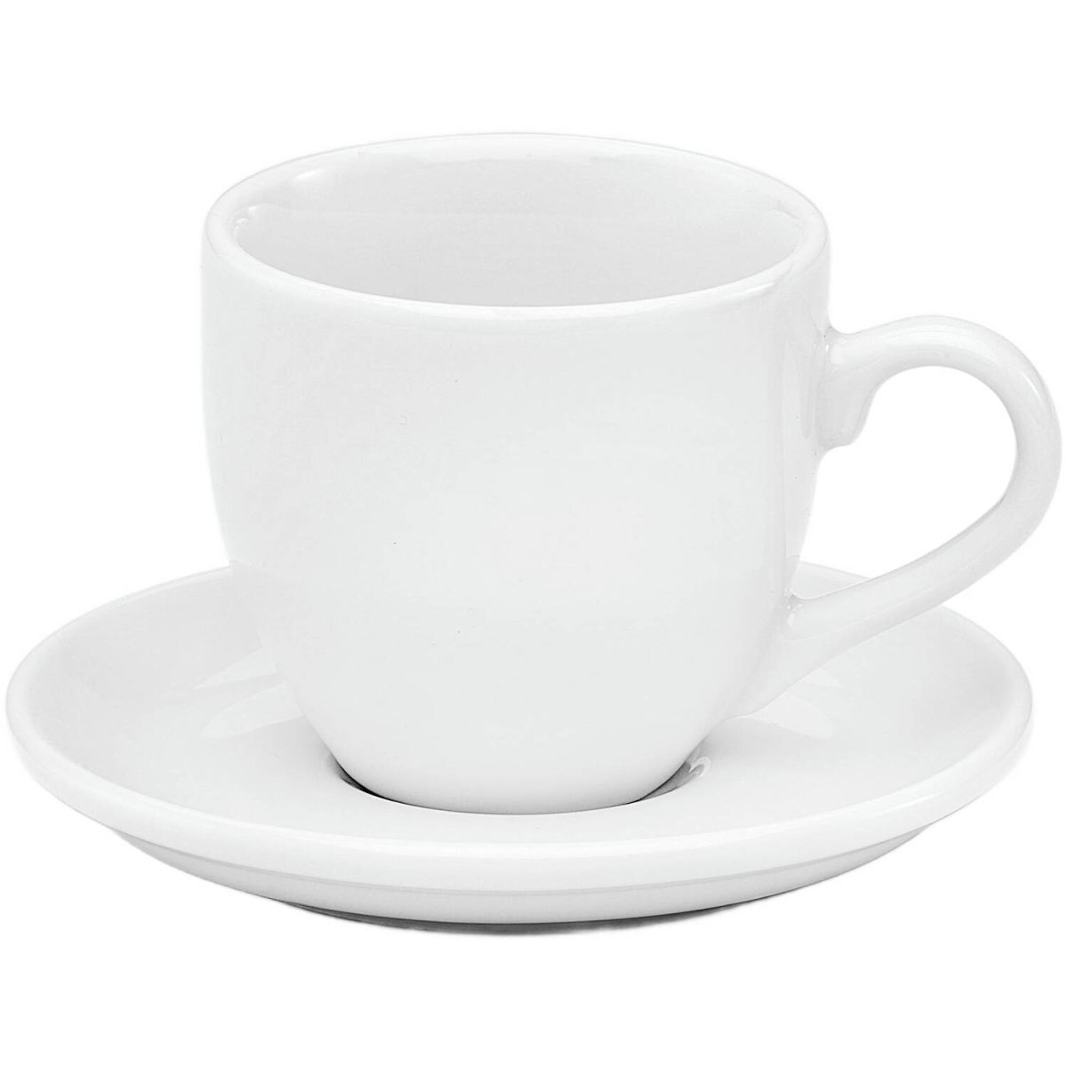 van Well Espresso-Untertasse Amerika, 11,0 cm, van Well 11x1.6 cm (ØxH); weiß; rund; 6 Stück / Pack