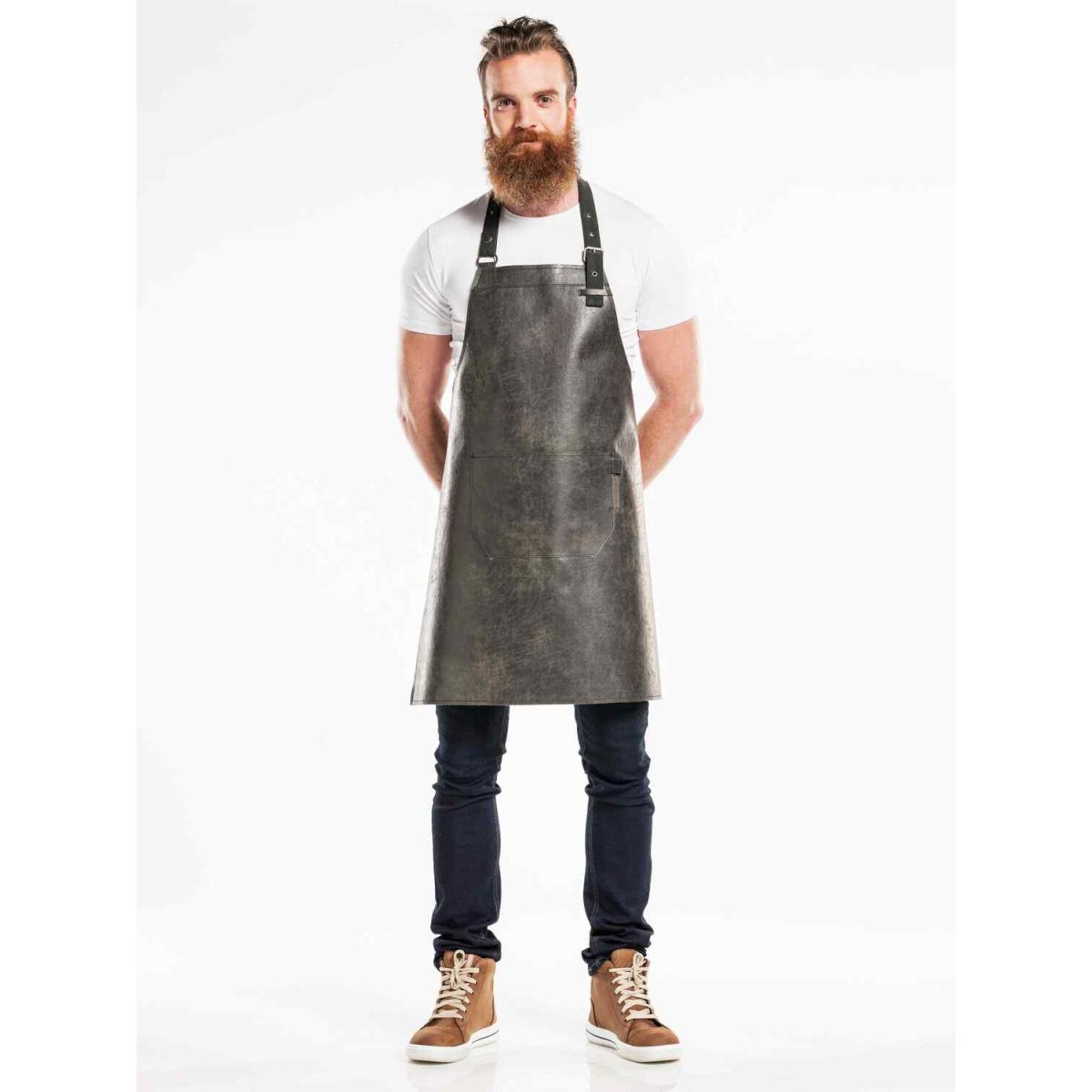 Chaud Devant Latzschürze Regular Moonshine Black W65 – L80 80x65 cm (LxB); schwarz