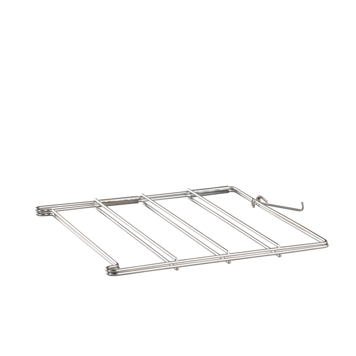 APS Gestell für 4 Pizzableche (bis Ø 28 cm), Edelstahl; 26x25x26 cm (LxBxH); silber