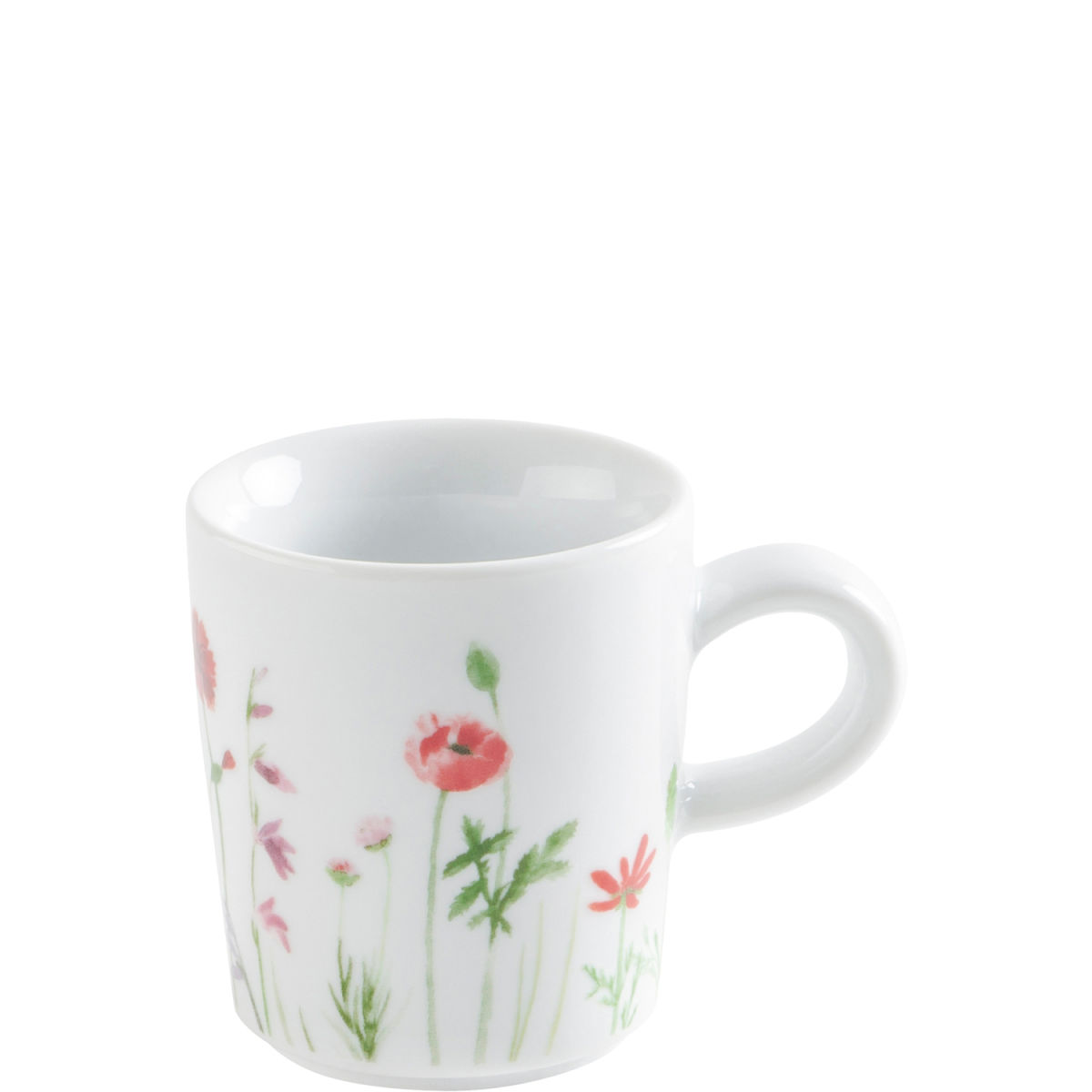 Kahla Espresso-Obertasse Wildblume 80 ml, 5.4x6.2 cm (ØxH); weiß/rot/grün; rund; 6 Stück / Pack