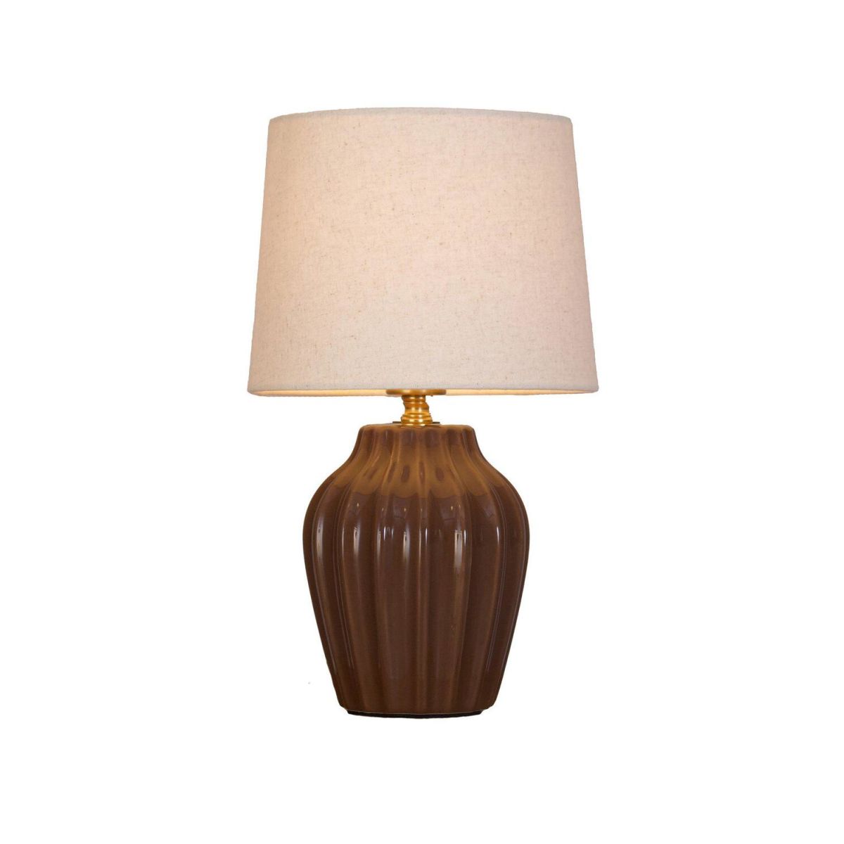 Lampada da tavolo Lyon PR Home; 32x18x32 cm (LxLxH); marrone