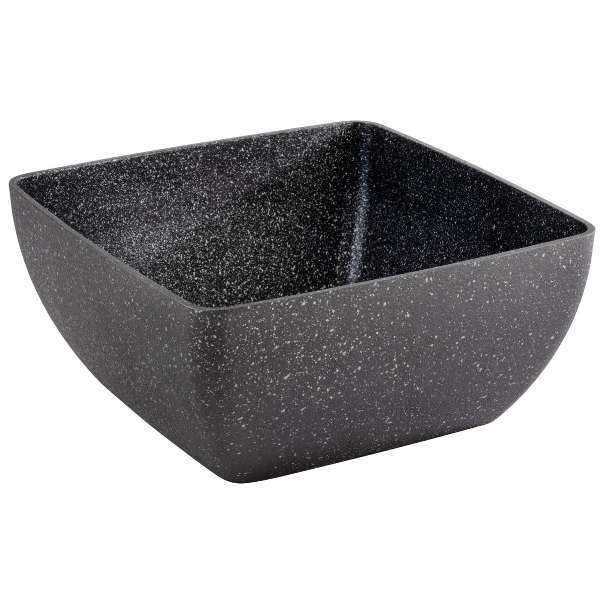 APS Schale FROSTFIRE, Aluminium, Antihaftbeschichtung, eckig; 3800 ml, 25x25x12 cm (LxBxH); schwarz/silber