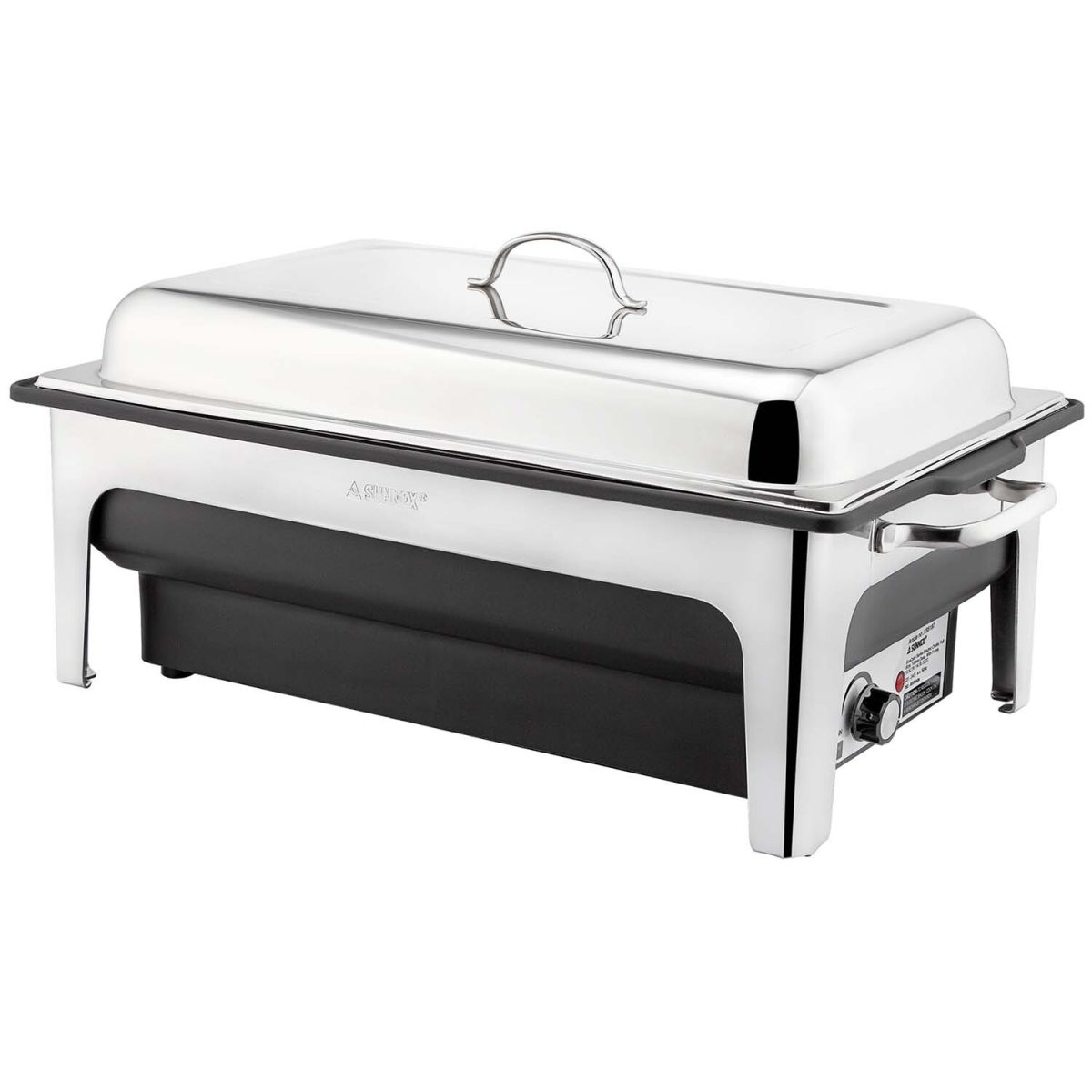 APS Elektro-Chafing Dish, mit Temperaturregelung GN 1/1, 14 l, 63.6x35.7x28.8 cm (BxTxH); silber; rechteckig