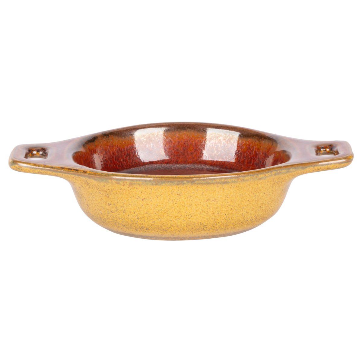 Cosy & Trendy Elements Mustard Aperoschälchen mit Griffen 37 ml, 9.5x6.3x2.5 cm (LxBxH); braun/rostbraun; 12 Stück / Pack