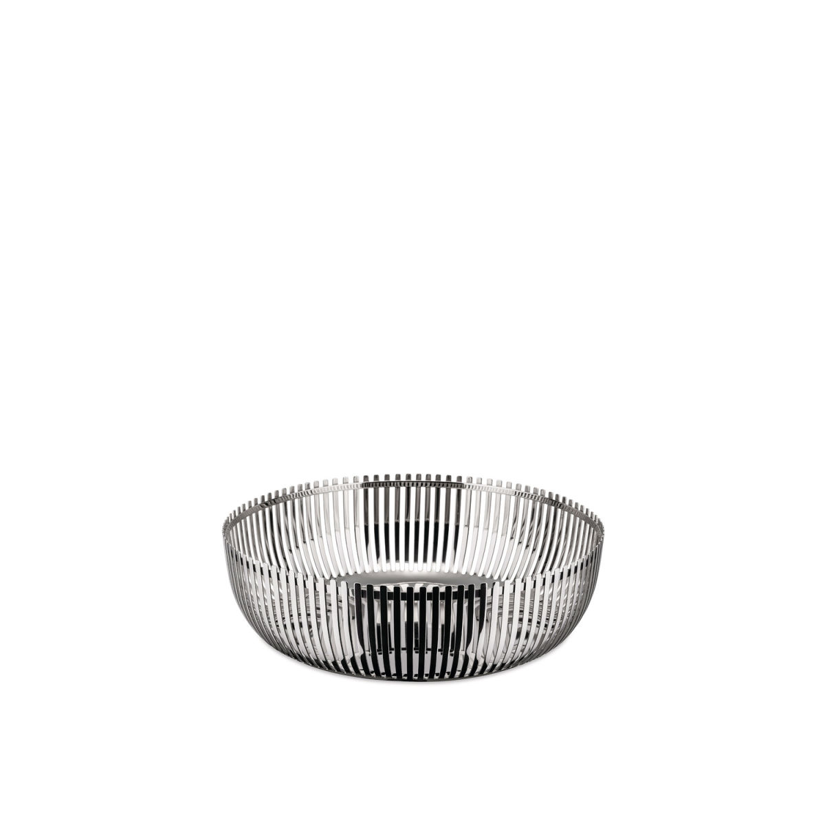 Alessi Runde Korbschale; 23x7 cm (ØxH); silber