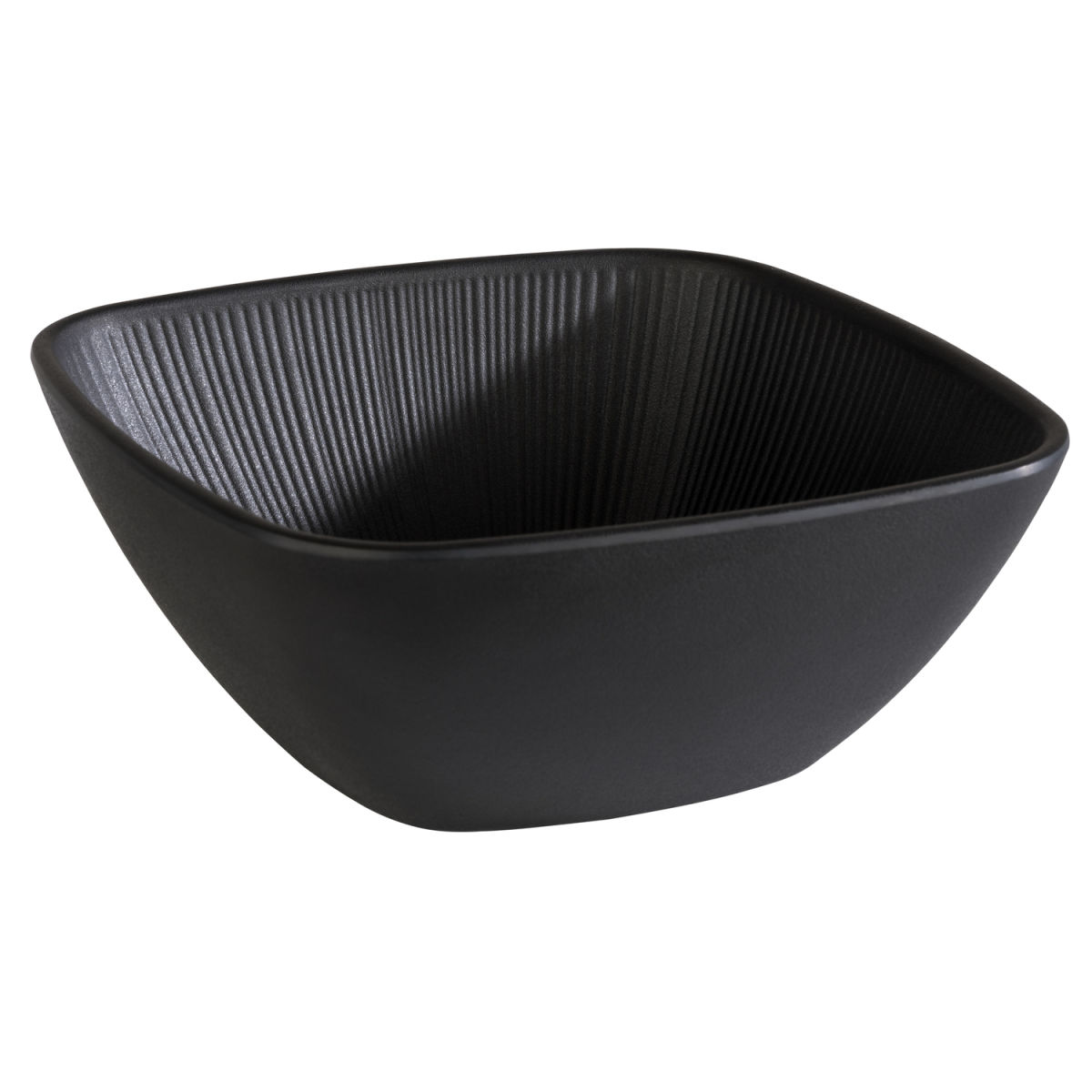 APS Schale NERO, Melamin, eckig; 1500 ml, 19.5x19.5x8 cm (LxBxH); schwarz; rechteckig