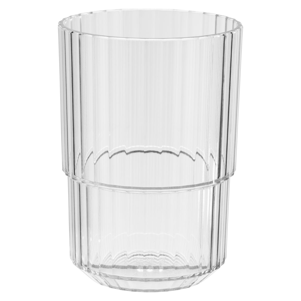 APS Trinkbecher LINEA, Tritan 400 ml, 8.5x8.5x12 cm (LxBxH); transparent; 48 Stück / Pack