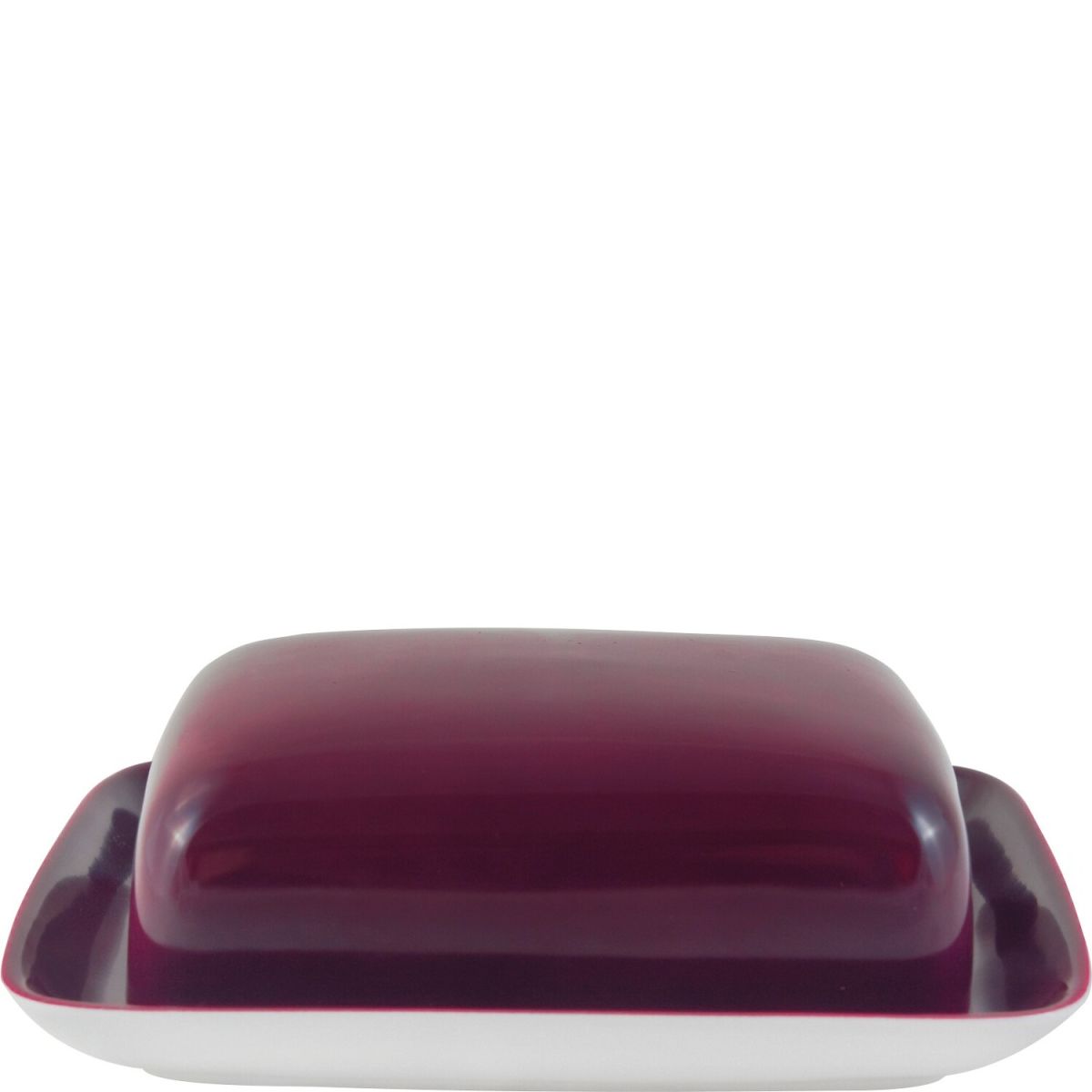 Kahla Butterdose Pronto Colore eckig 17.3x14.2x5.8 cm (LxBxH); brombeer