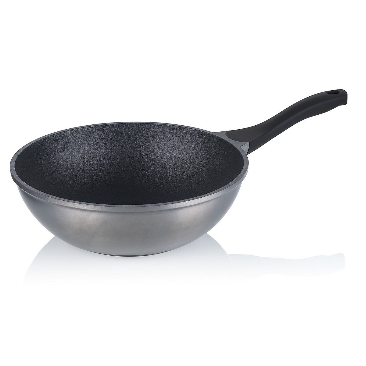 kela Wok-Pfanne Vitana Gusto Aluguss 5 l, 10 cm (H); grau; rund