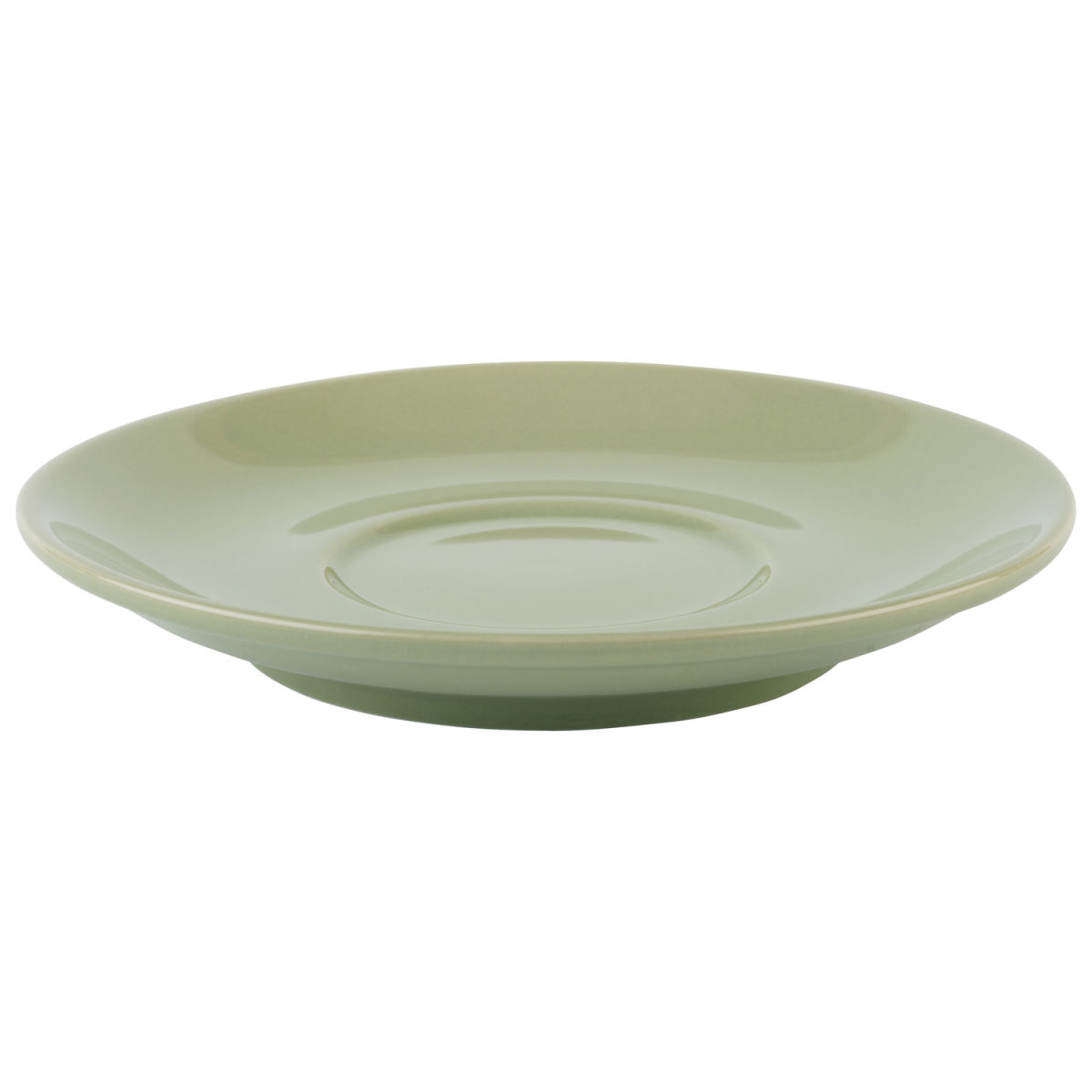 APS Cappuccinountertasse SNUG, Porzellan; 15.5x15.5x15.5x2.5 cm (LxBxØxH); grün; 6 Stück / Pack