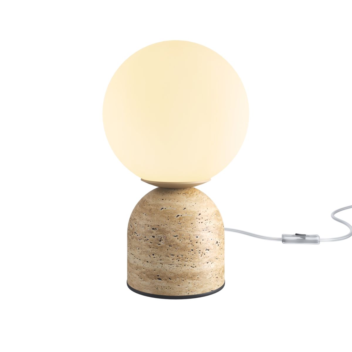 Maytoni Maytoni Tischleuchte TAVO Beige, aus Stein, 1xG9; 15x10x15x25 cm (LxBxØxH); beige; Gestell beige