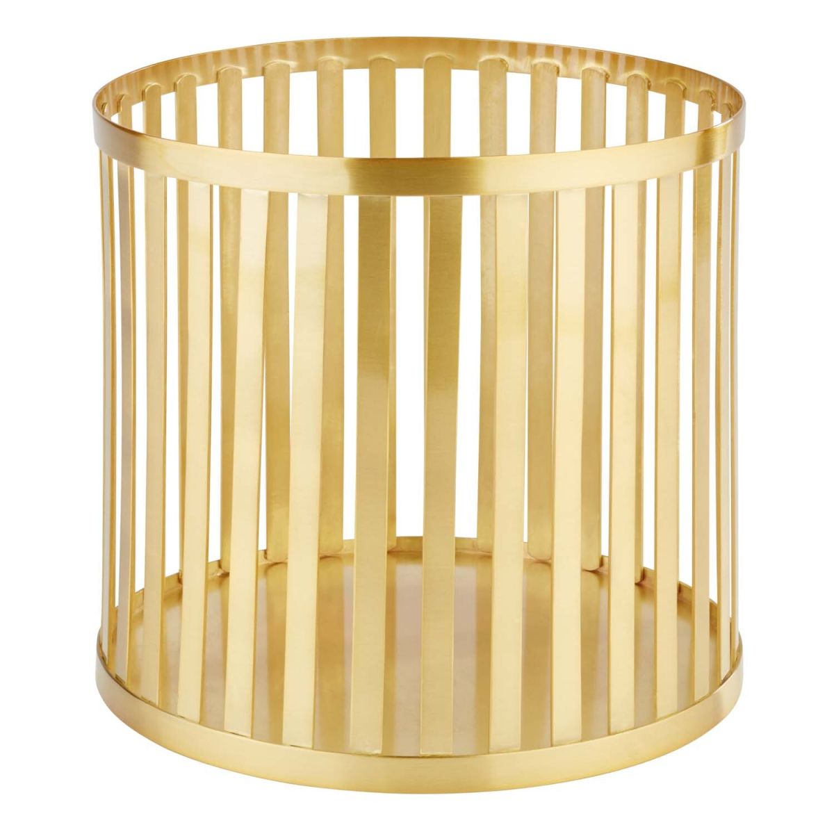 APS Korb APS PLUS, Edelstahl 21x21x21x20 cm (LxBxØxH); gold; zylinderförmig