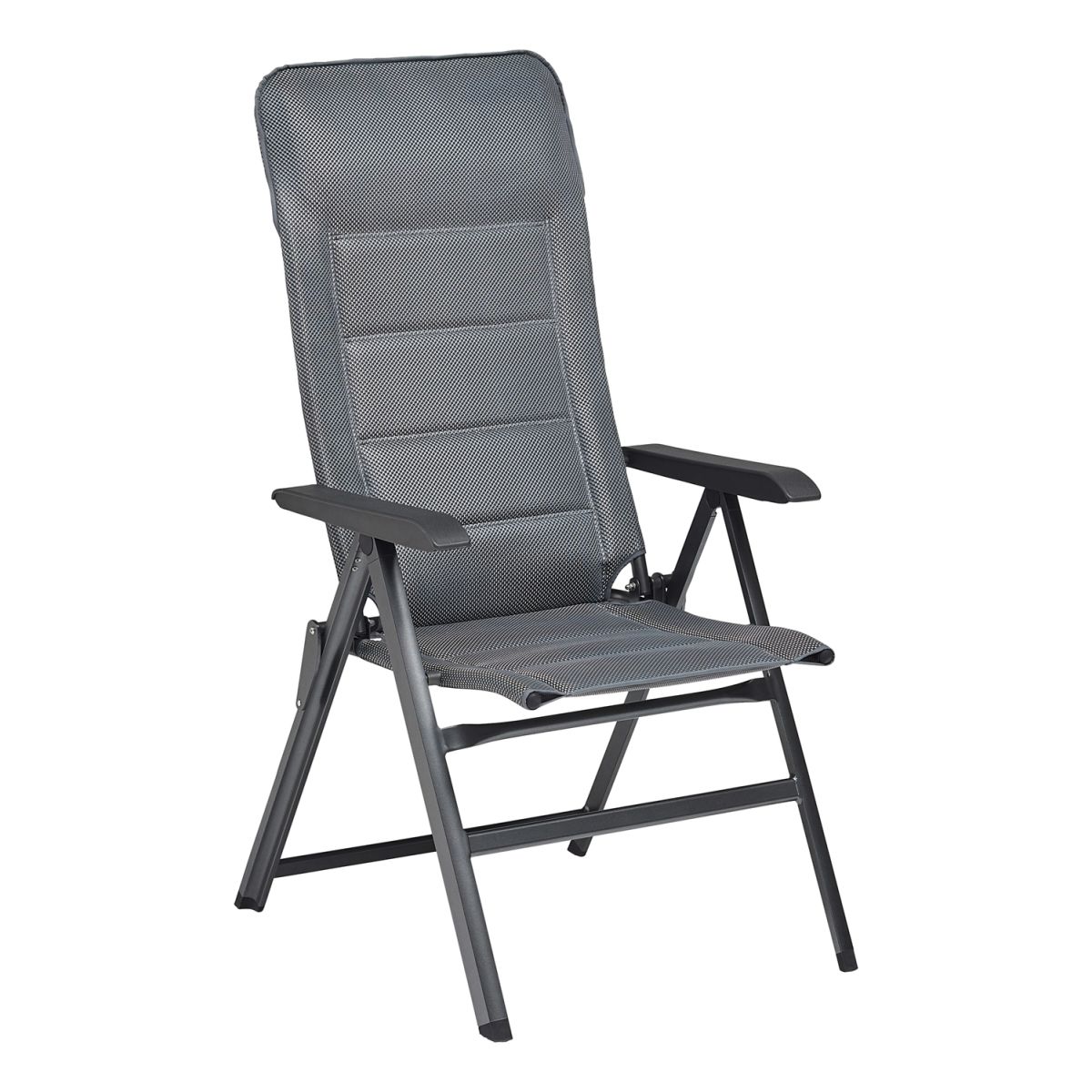 KETTLER Klappsessel SLIGHT; 60x70x120 cm (BxTxH); Sitz grau, Gestell anthrazit