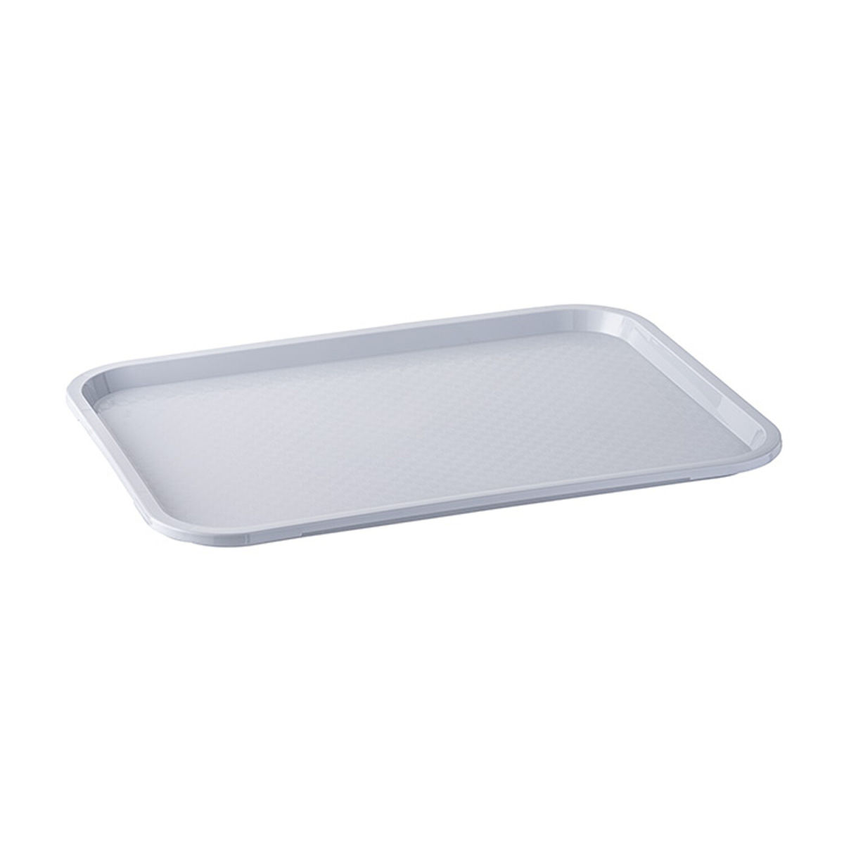 APS Tablett FAST FOOD, Polypropylen; 41x31x2.5 cm (LxBxH); grau; rechteckig; 6 Stück / Pack