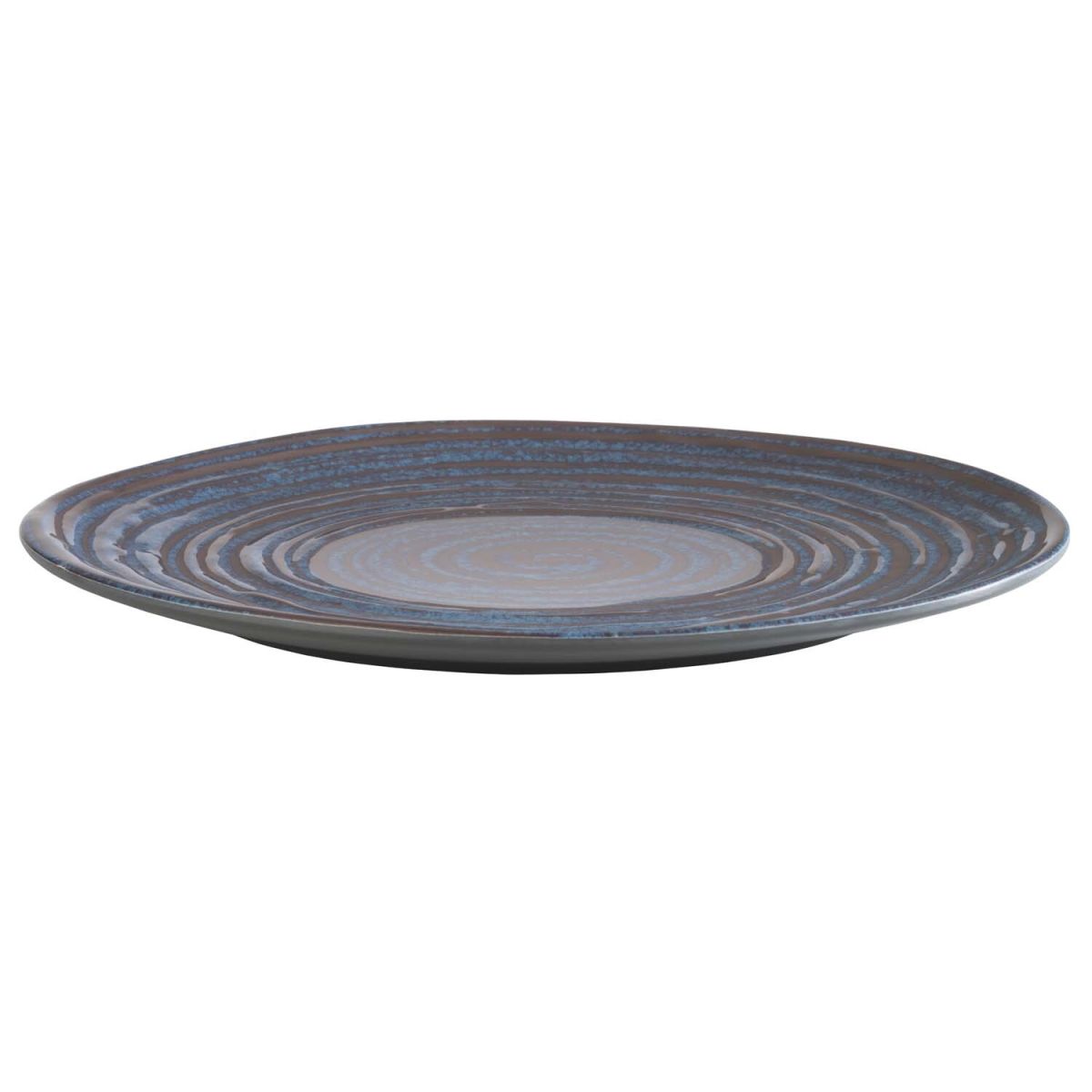 APS Teller LOOPS, Melamin, rund 27x27x27x2 cm (LxBxØxH); blau/grau; rund