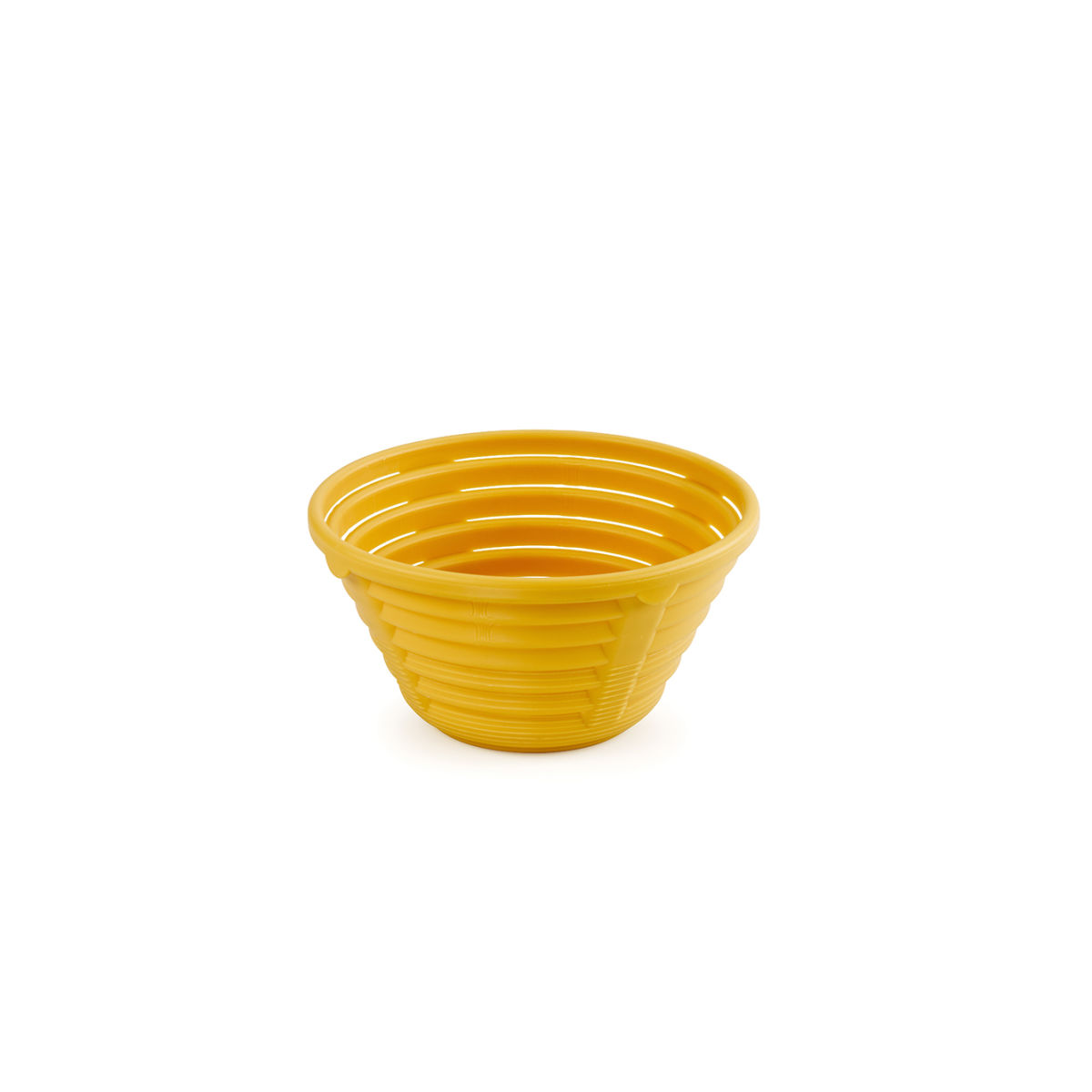 Scaritech Runder Gärkorb aus Kunststoff; 500 ml; gelb; 5 Stück / Pack