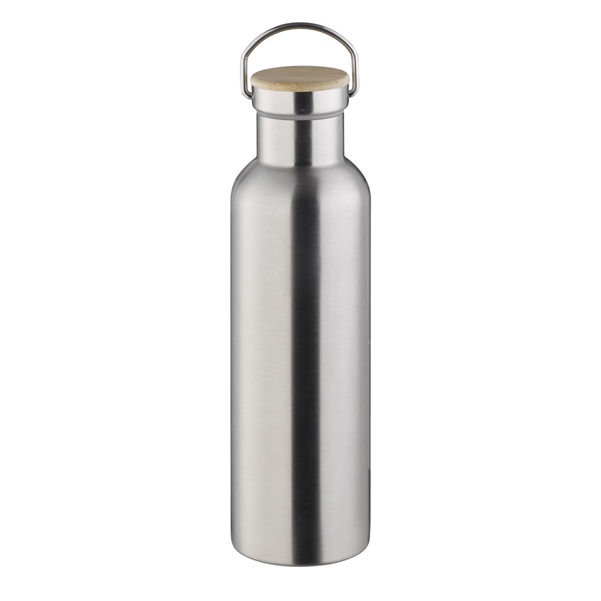 APS Trinkflasche H2O YEAH!, Edelstahl mattiert 750 ml, 29.5 cm (H); silber