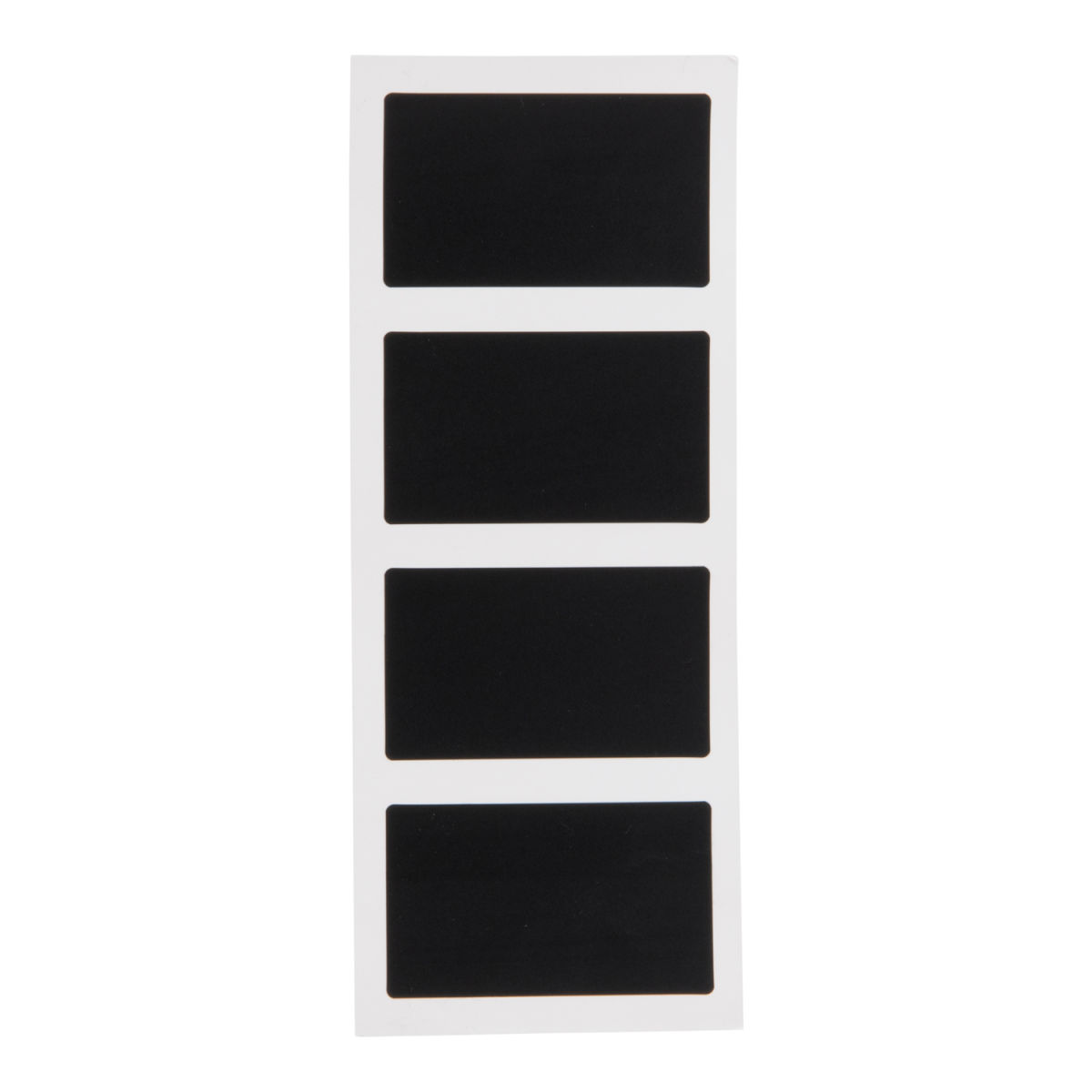 Set di 8 mini lavagnette autoadesive - Forma rettangolare Securit; 8x4.5 cm (LxH); nero