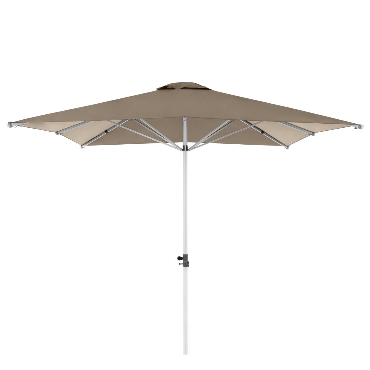 Doppler Gastro Sonnenschirm Alu Expert; 300x300x279 cm (LxBxH); greige