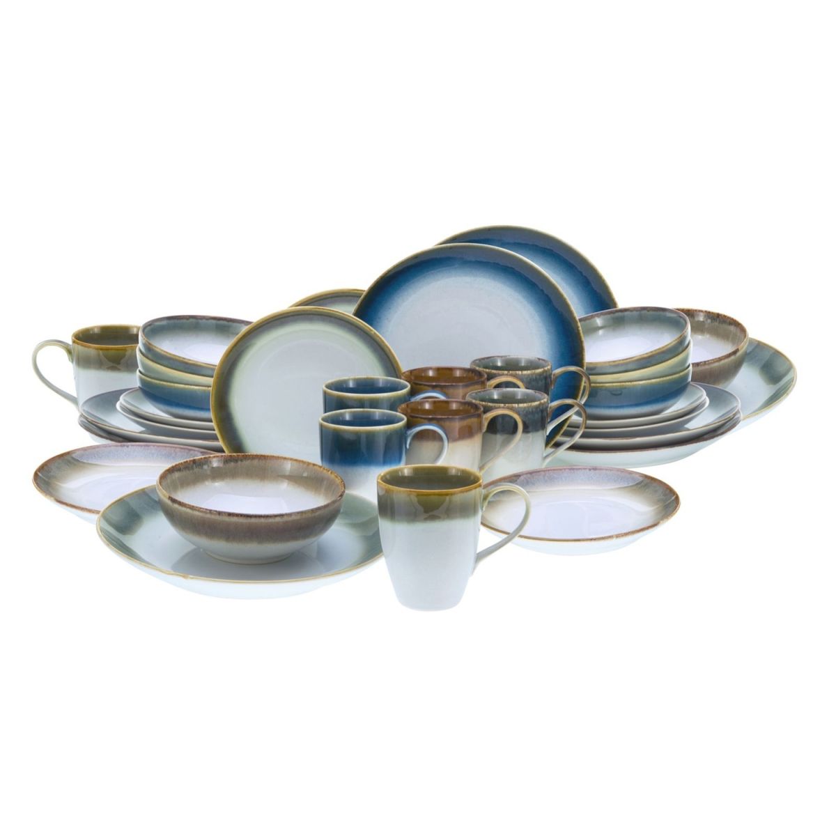 Cascade - Servizio combinato 32 pezzi CreaTable; multicolore