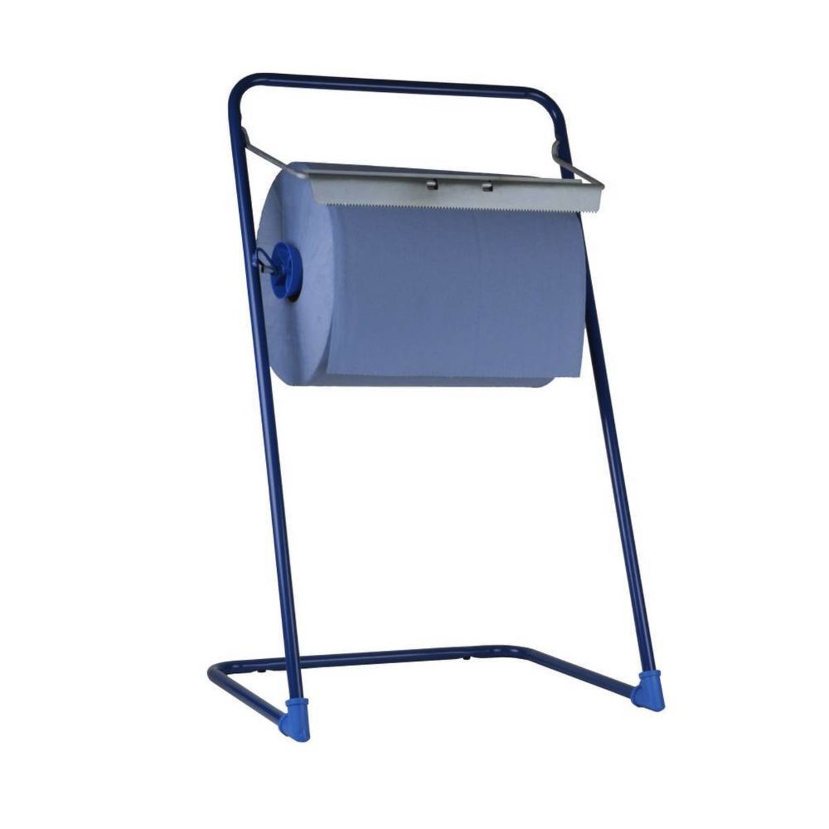 Plock Putzrollen-Spender, Bodenständer, Metall, 45,5 cm; 45.5x49x6.5 cm (BxHxT); blau