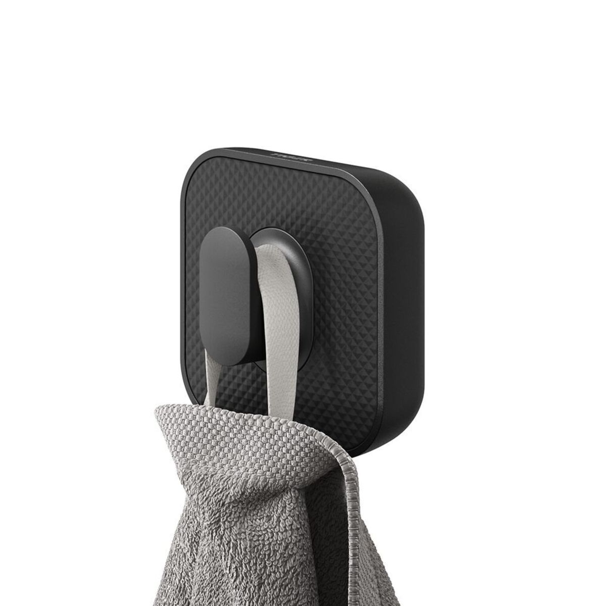 Gancio per asciugamani grande Carv TIGER; 3x5.2x3 cm (LxHxP); nero