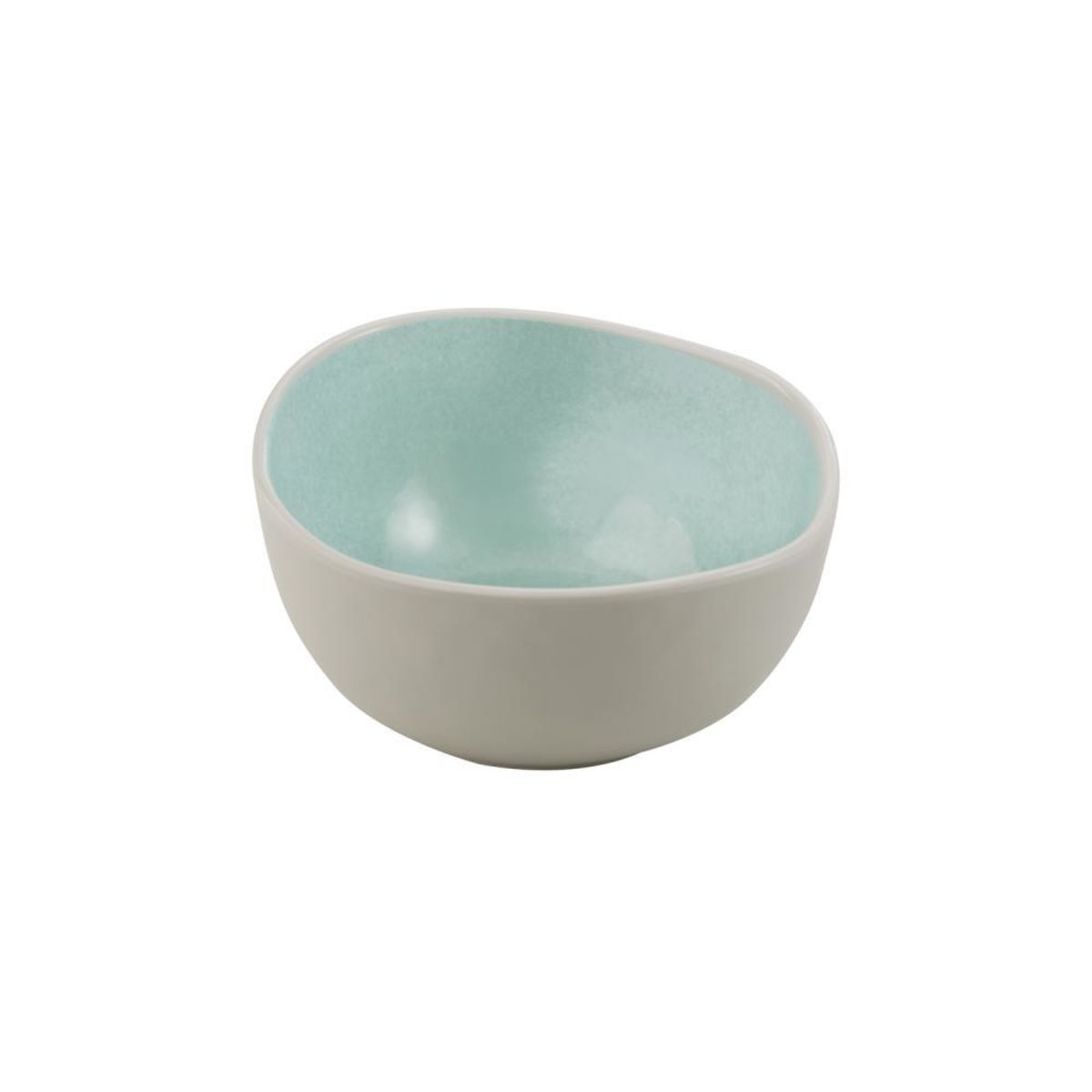 APS Schale -CALA-; 700 ml, 16x14.5x7 cm (LxBxH); grün/grau