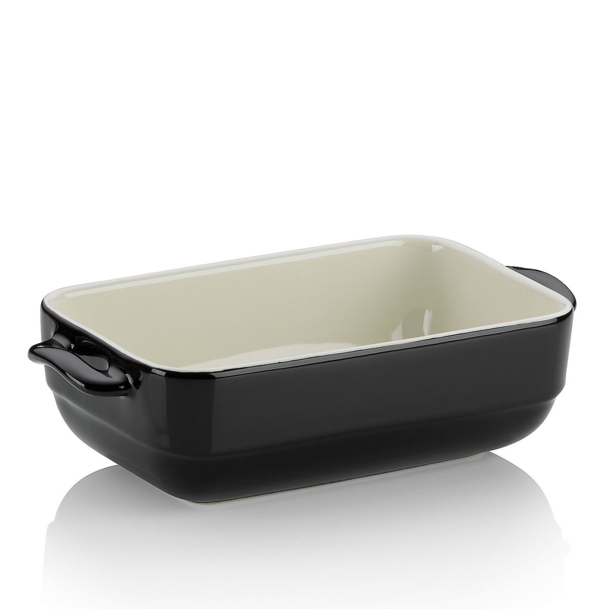 Pirofila e pirofila Malin in ceramica kela; 1680 ml, 22.5x12.5x6 cm (LxLxH); nero; rettangolare