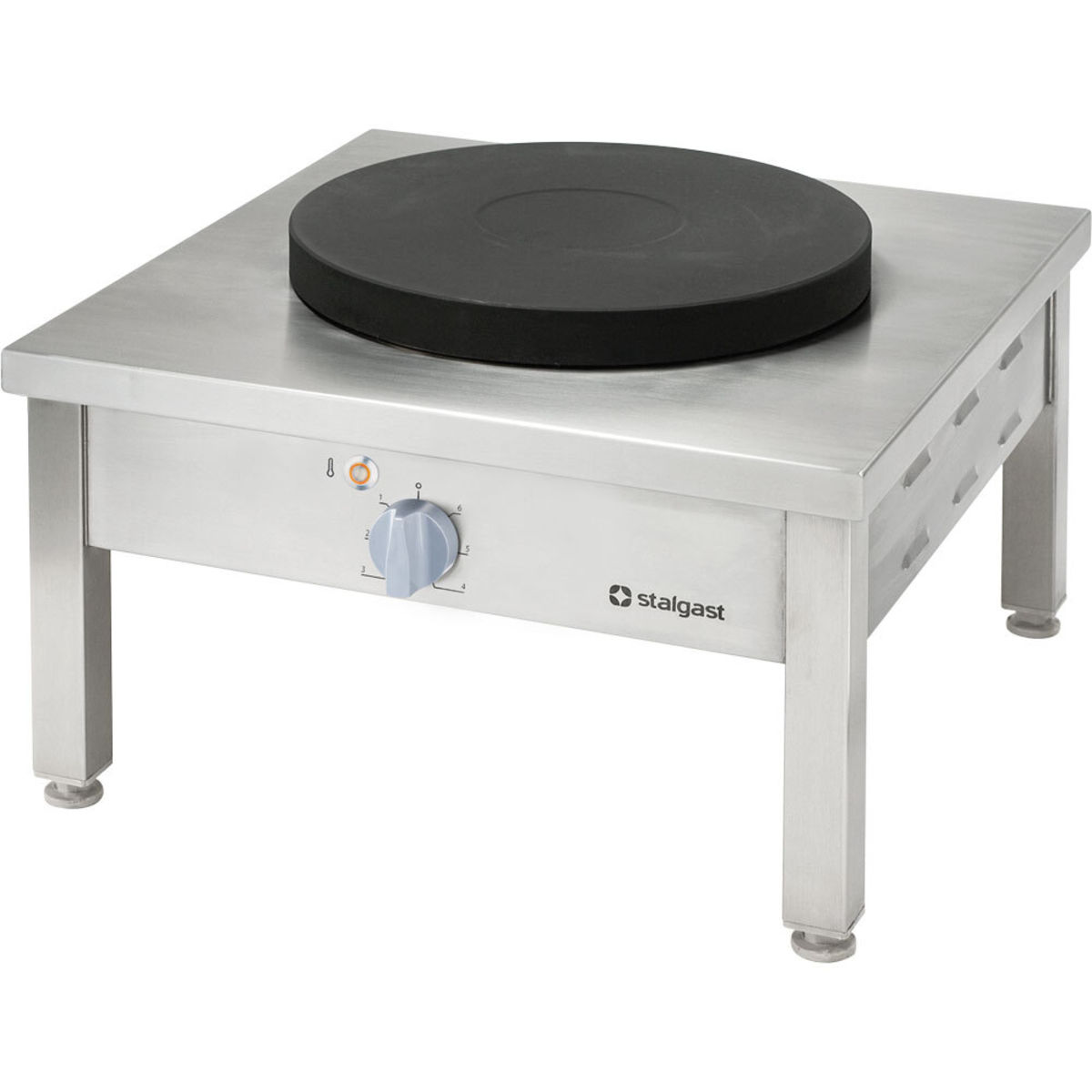 Stalgast Edelstahl Elektro-Hockerkocher STANDARD, 1 Kochplatte 58x58x38 cm (BxTxH); silber
