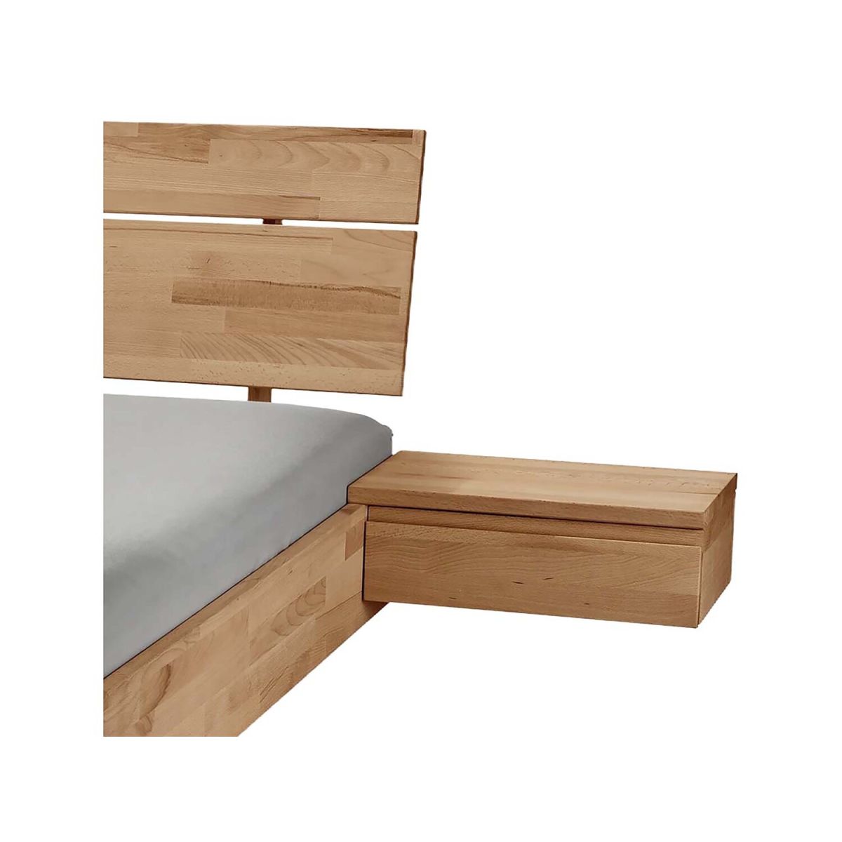 TPT Nachttisch 'Dolle', rechts, Kernbuche 48x33 cm (BxT); natur