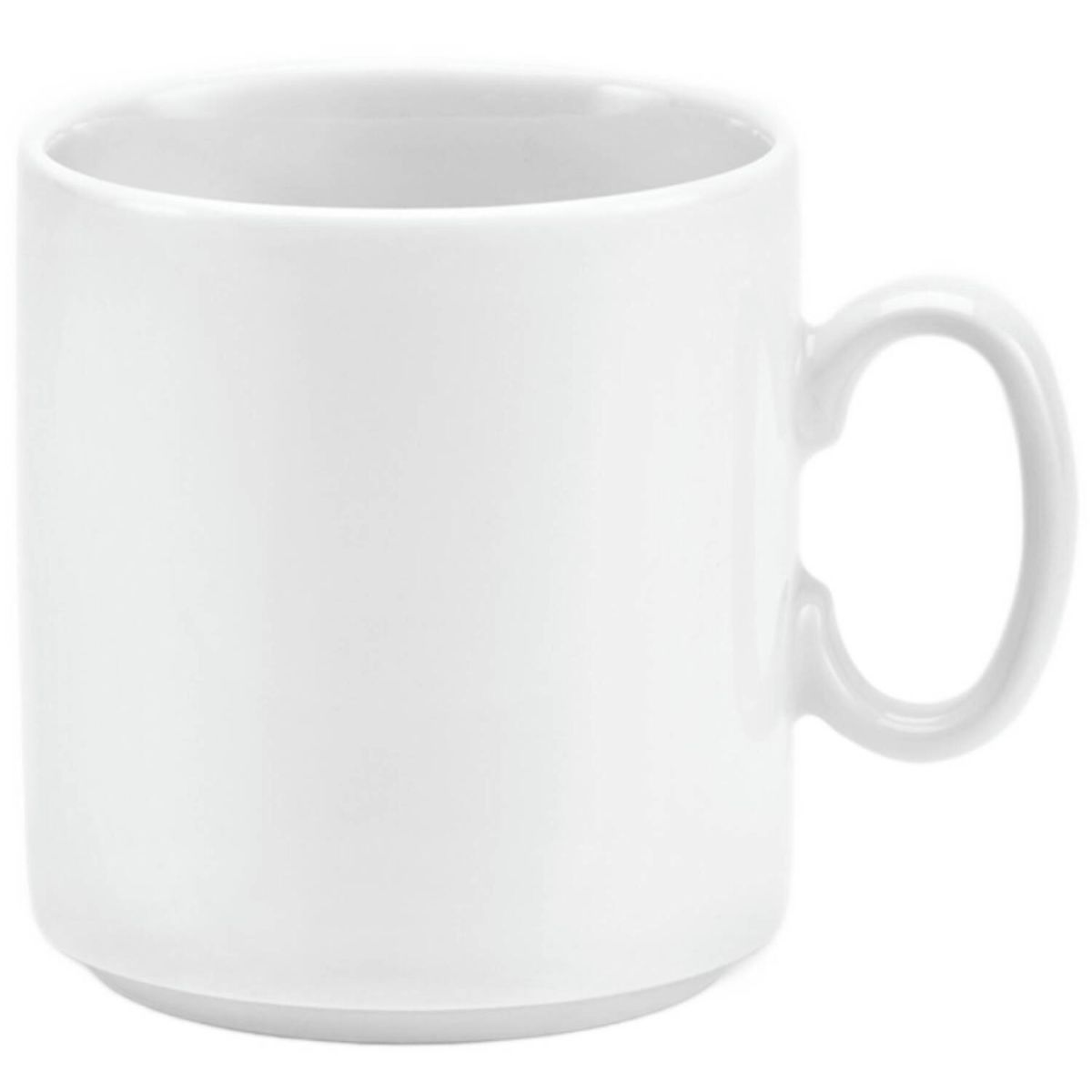 van Well Kaffeebecher Gourmet, 0,30l, stapelbar, zylindrisch. van Well 300 ml, 8x10.8x8.8 cm (LxBxH); weiß; 6 Stück / Pack