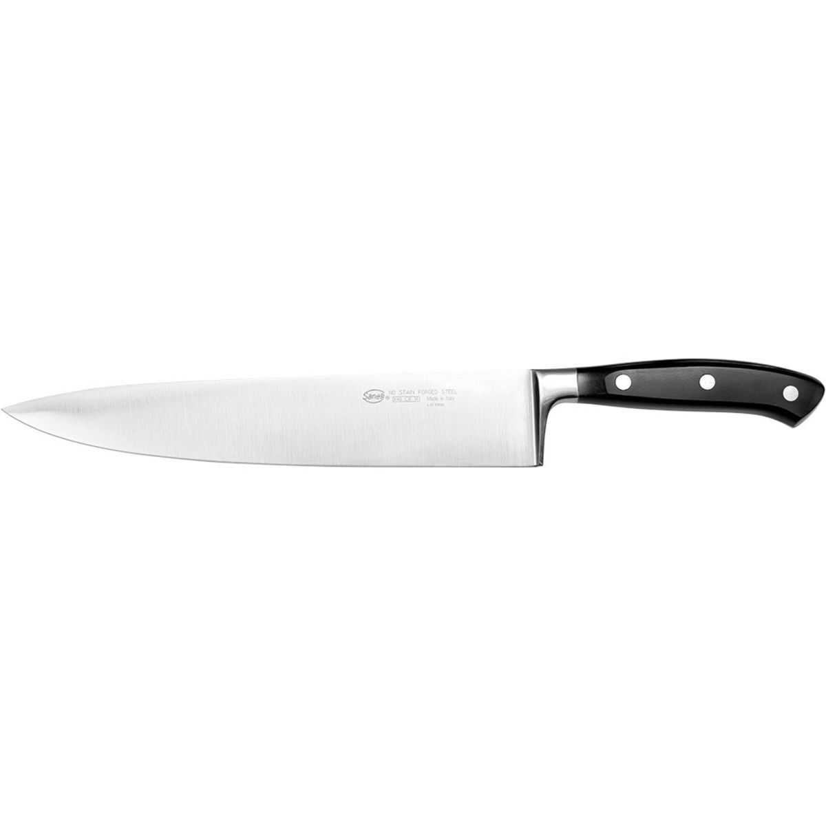 Coltello da cucina, forgiato, Sanelli Ergoforge, lunghezza lama 200 mm Sanelli; 37.5 cm (L); argento/nero