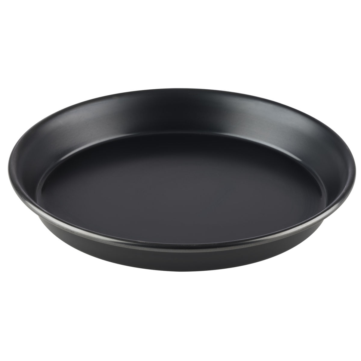 APS Pizzablech, Blaublech (nicht beschichtet), rund; 18x18x2.5x18 cm (LxBxHxØ); schwarz