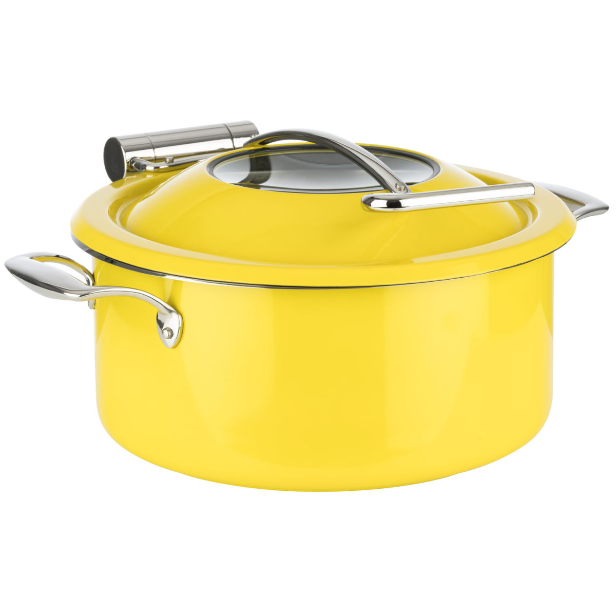 APS Chafing Dish 4-teilig 4 l, 17.5x30.5 cm (HxØ); gelb; rechteckig